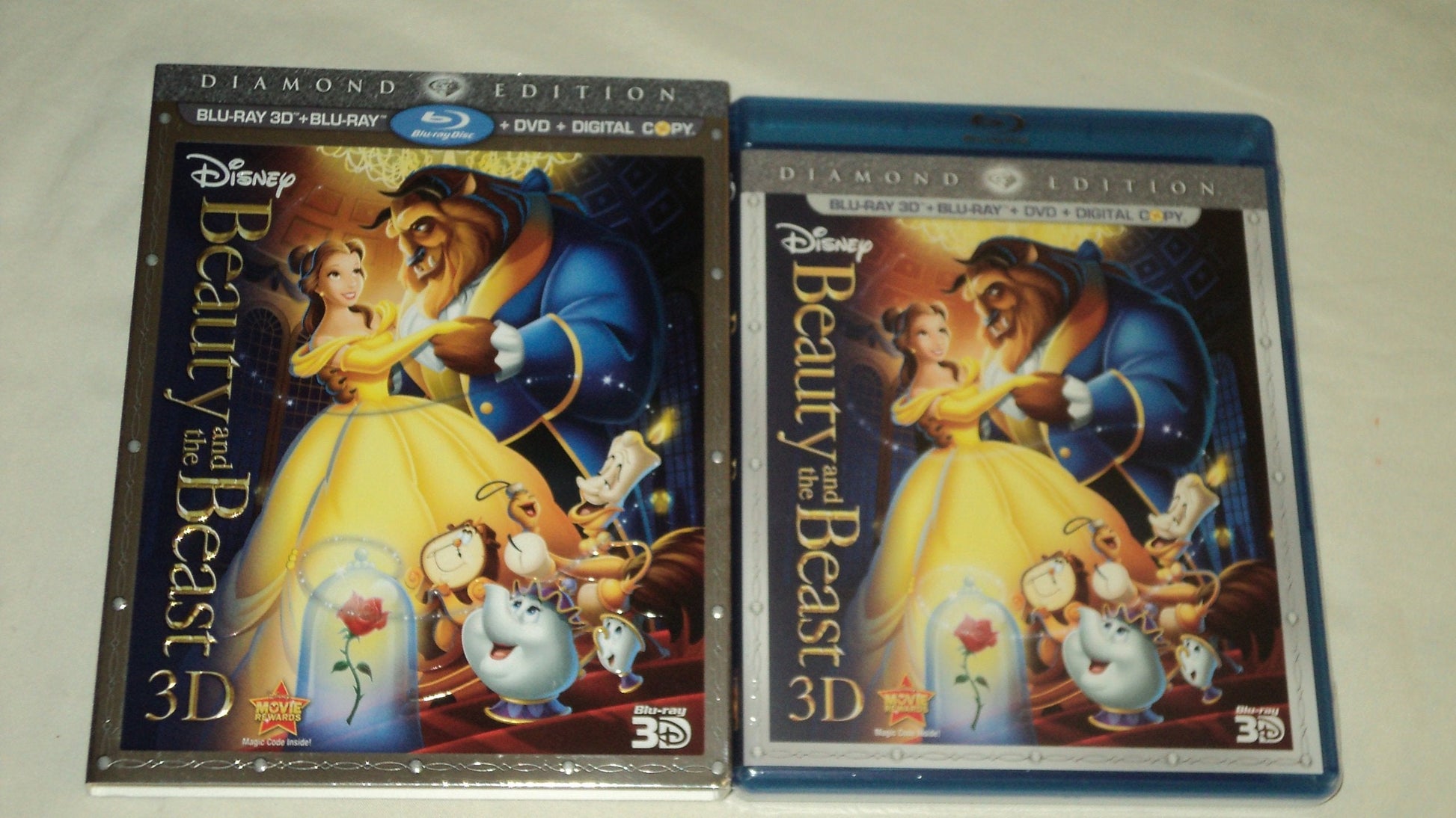 Beauty and the Beast (Five Disc Combo: Blu-ray 3D / Blu-ray / DVD / Digital Copy) [3D Blu-ray] used book depot