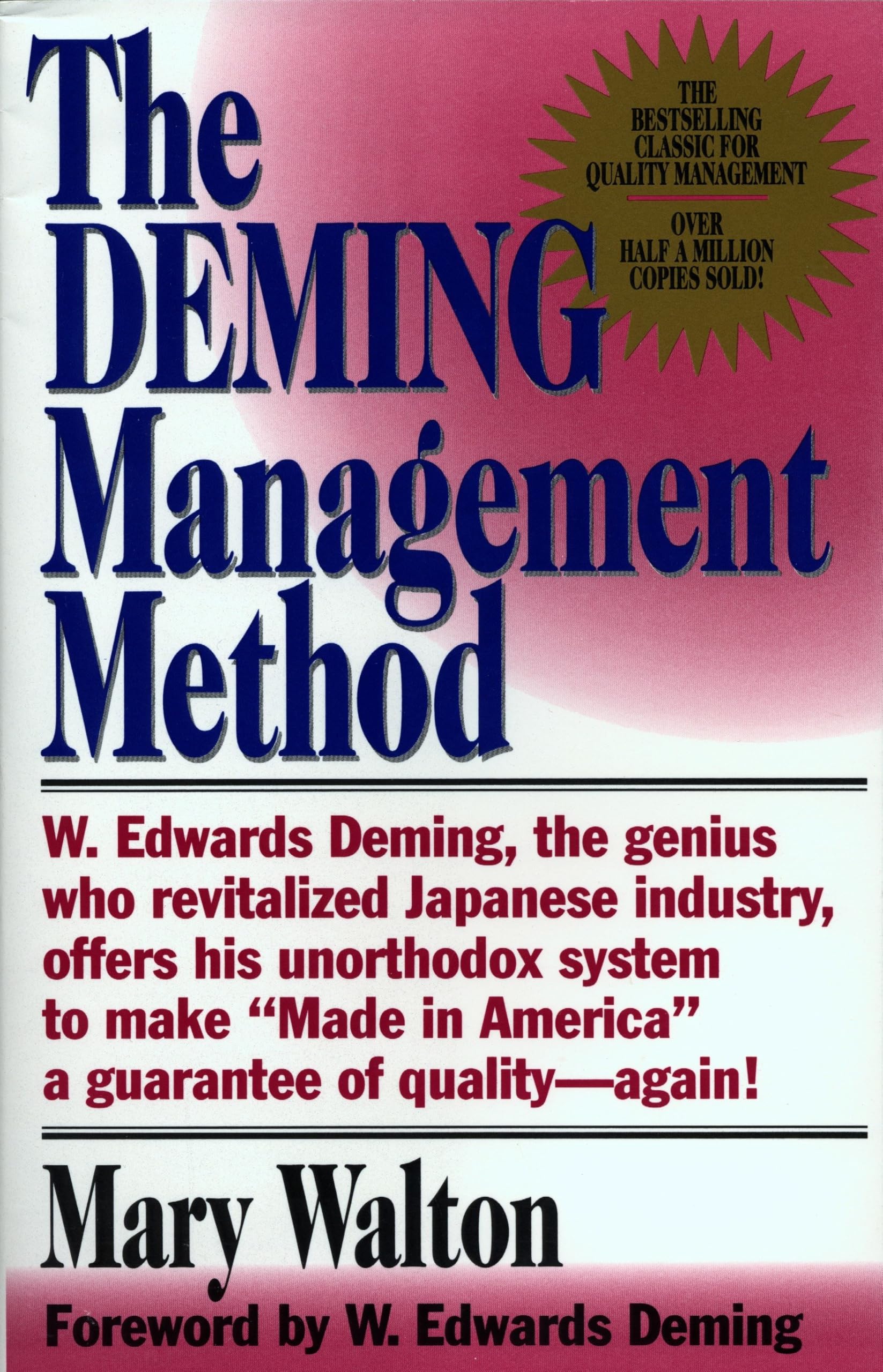 The Deming Management Method used book depot