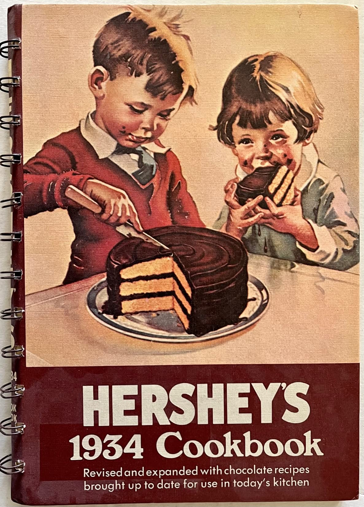 Hershey's 1934 Cookbook - Revised and Expanded with Chocolate Recipes Brought up to Date for Use in Today's Kitchen used book depot