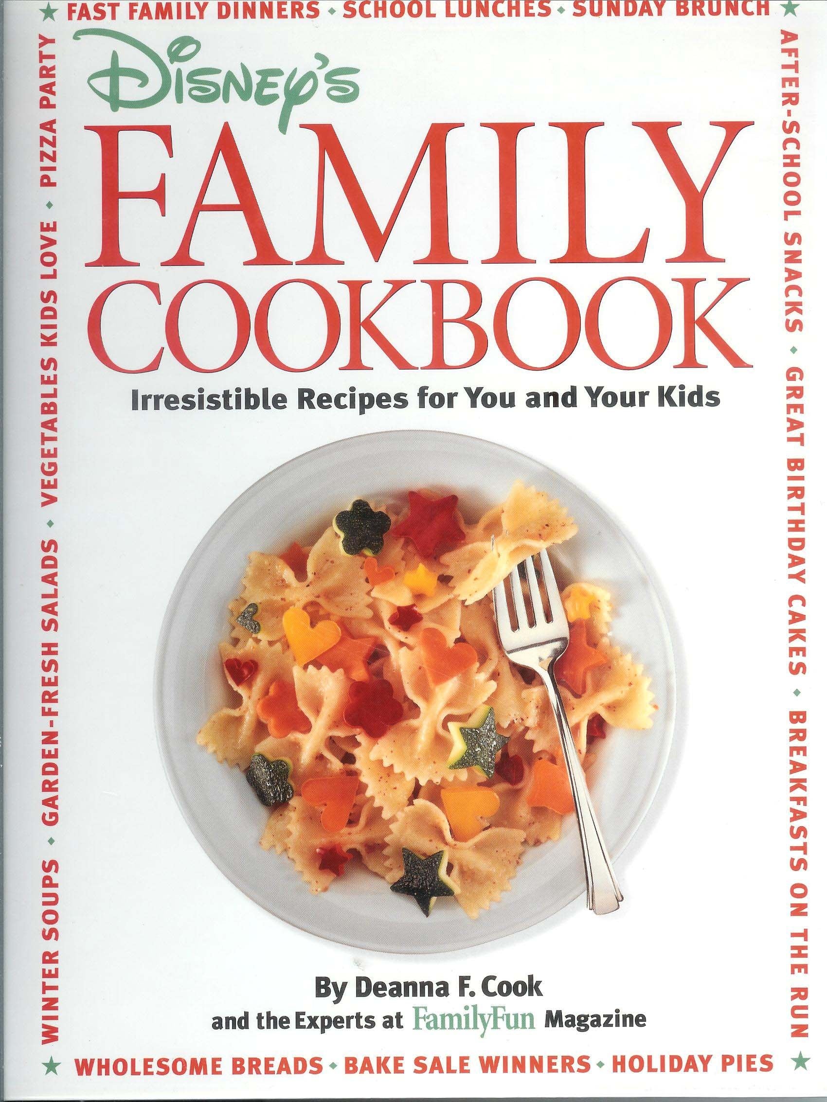Disney's Family Cookbook: Irresistible Recipes for You and Your Kids by Cook, Deanna F. (1996) Spiral-bound used book depot
