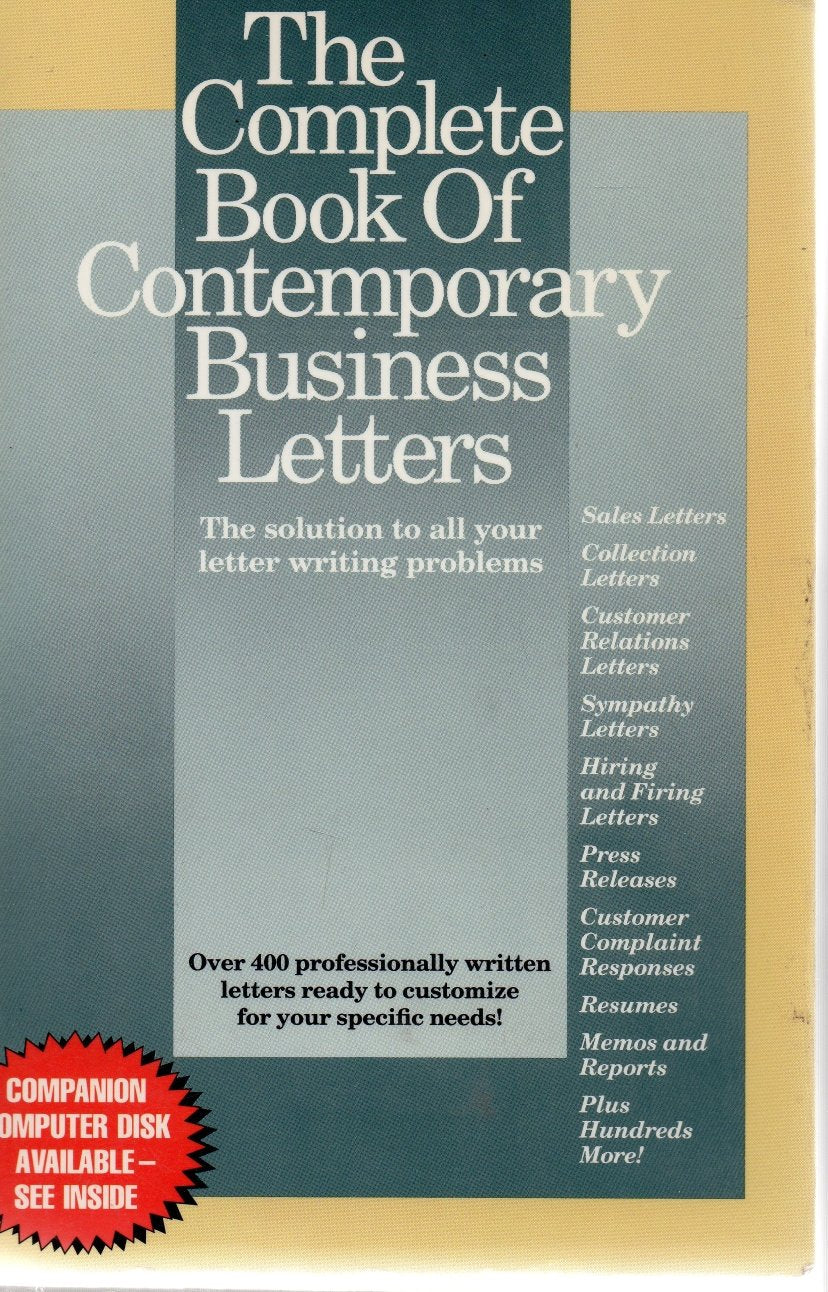 The Complete Book of Contemporary Business Letters used book depot