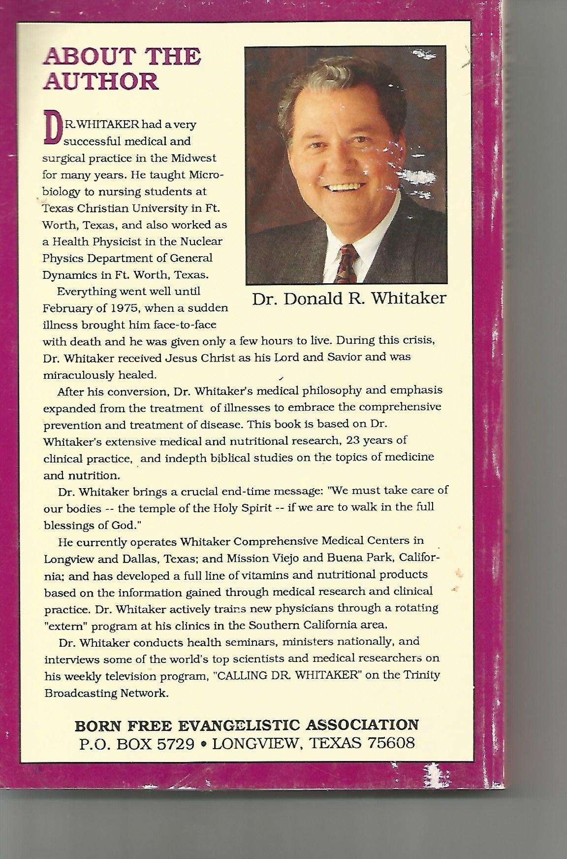 By Donald Whitaker - Divine Connection: Feel Better and Live Longer (Revised) (1983-06-22) [Paperback] used book depot