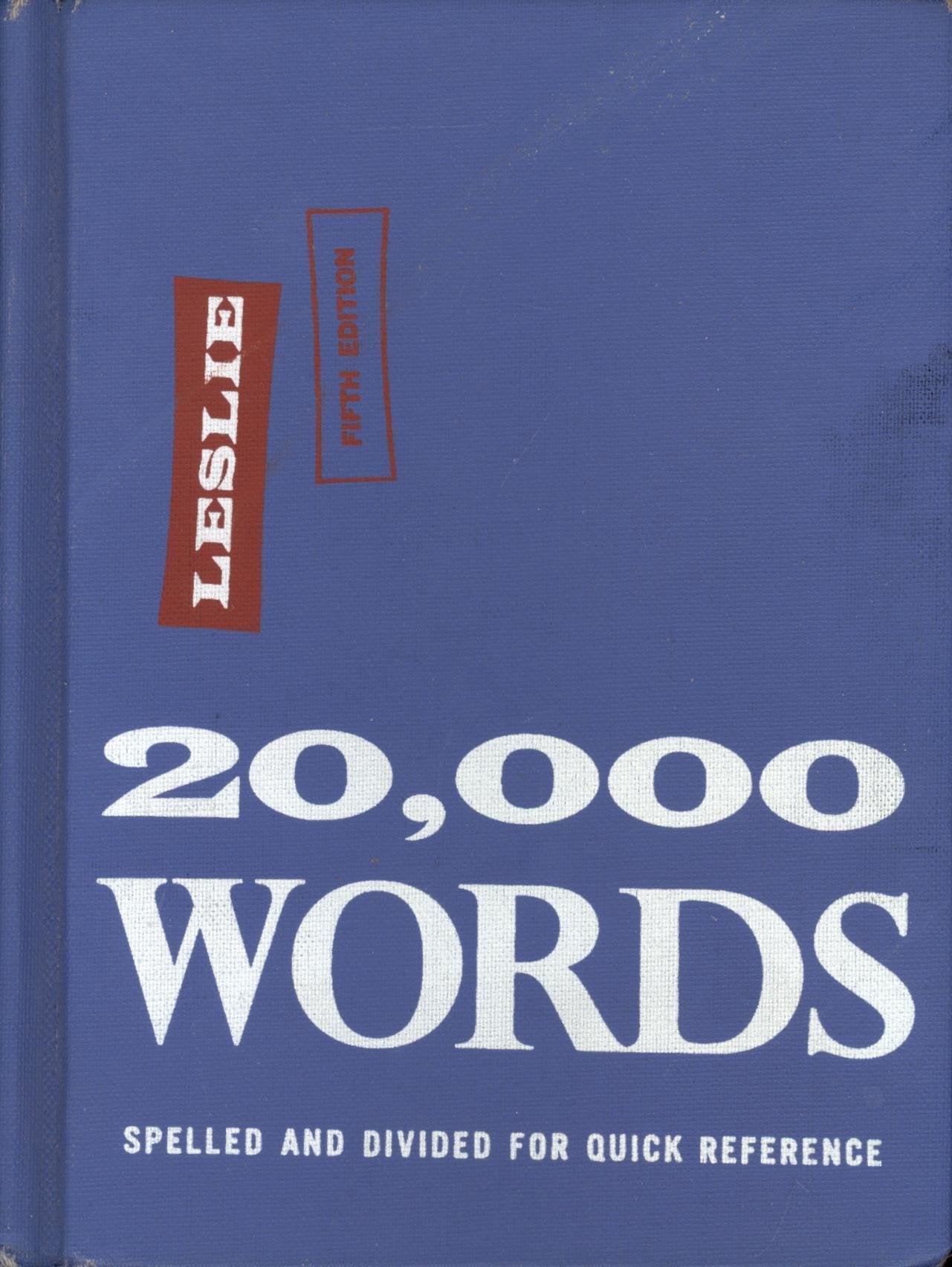 20,000 Words For Stenographers, Students, Authors & Proofreaders used book depot