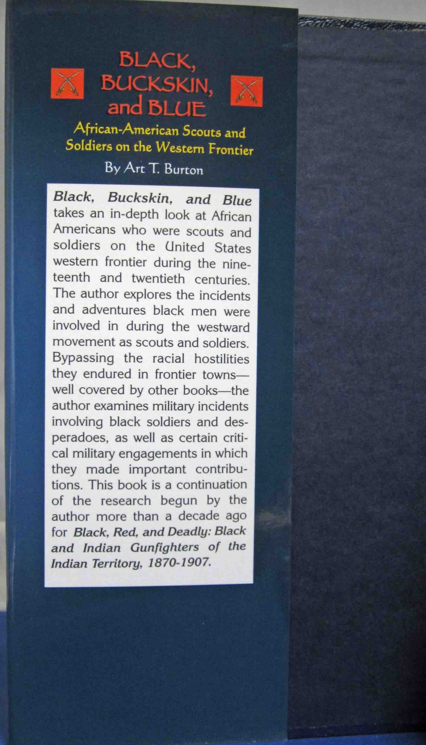 Black, Buckskin, and Blue: African-American Scouts and Soldiers on the Western Frontier used book depot