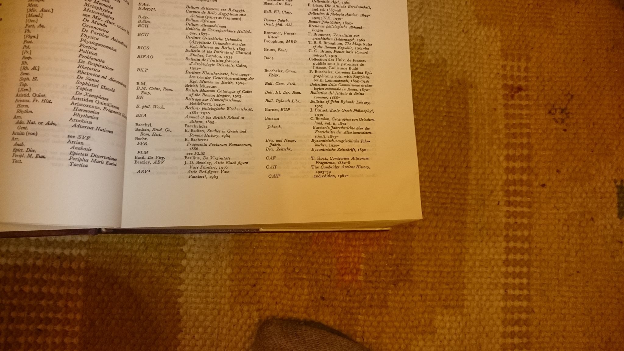 The Oxford Classical Dictionary, 2nd Edition used book depot