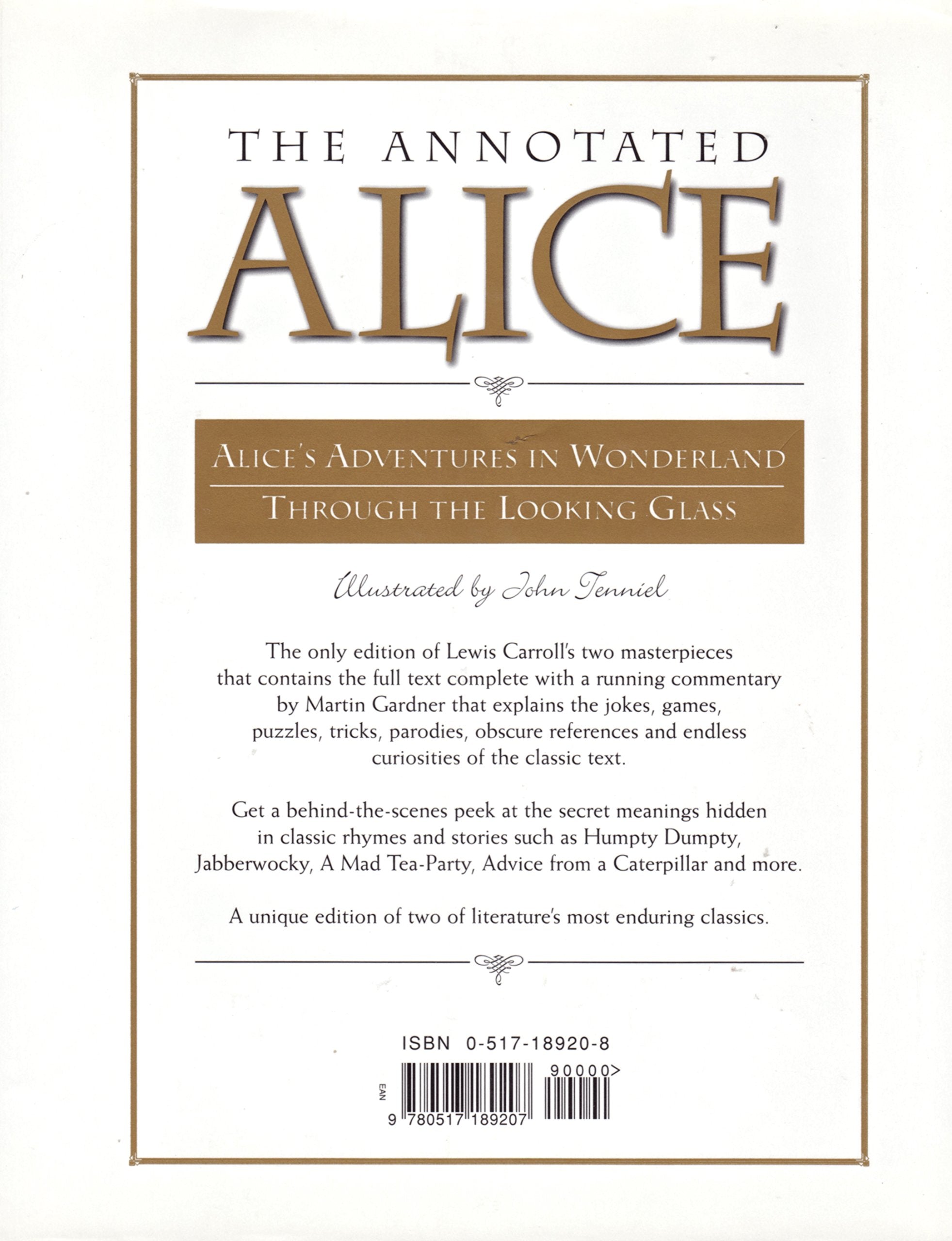 The Annotated Alice: Alice's Adventures in Wonderland and Through the Looking Glass