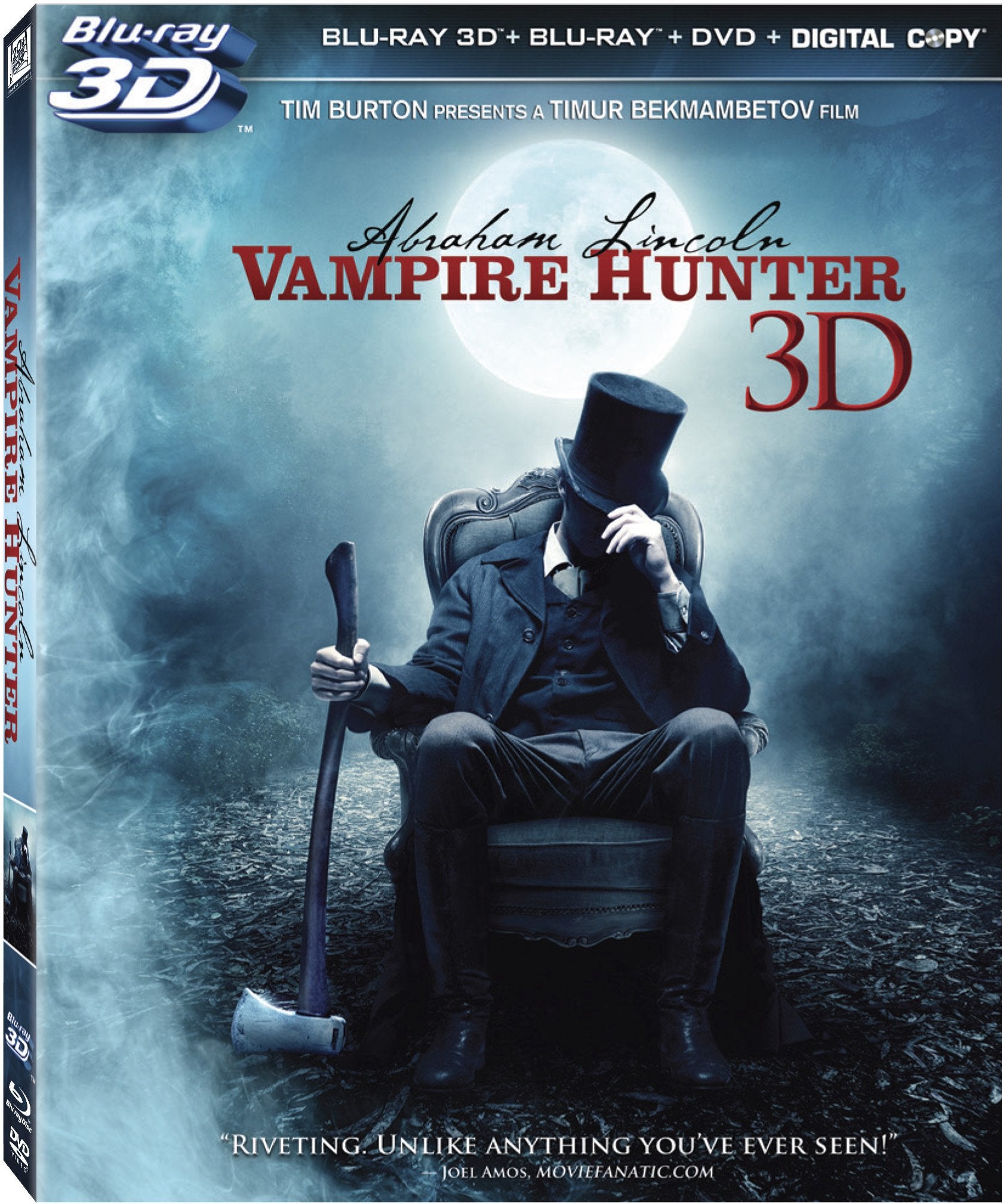 Abraham Lincoln: Vampire Hunter (Blu-ray 3D / Blu-ray / DVD / Digital Copy) [3D Blu-ray] used book depot