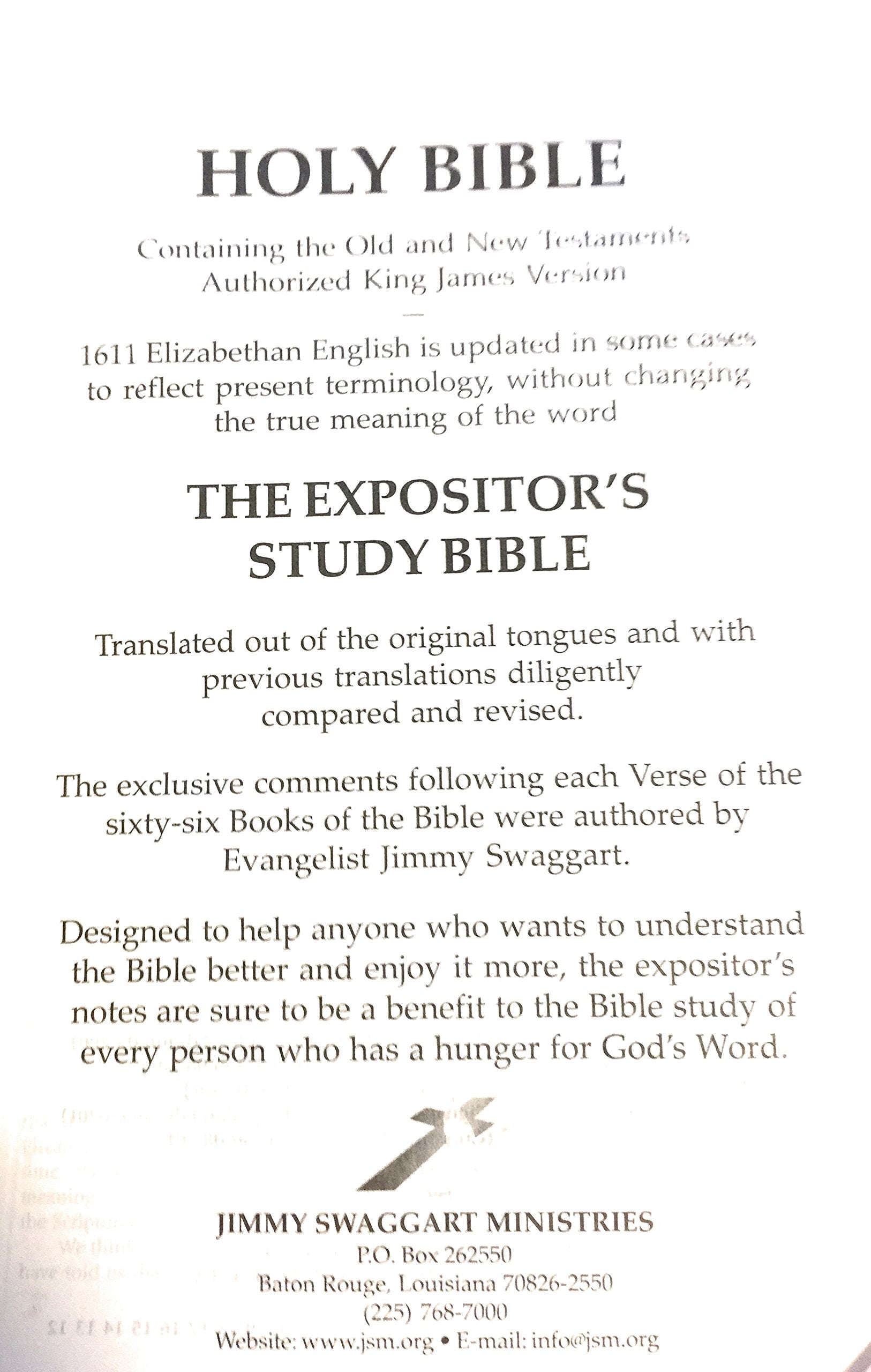 The Expositor's Study Bible used book depot