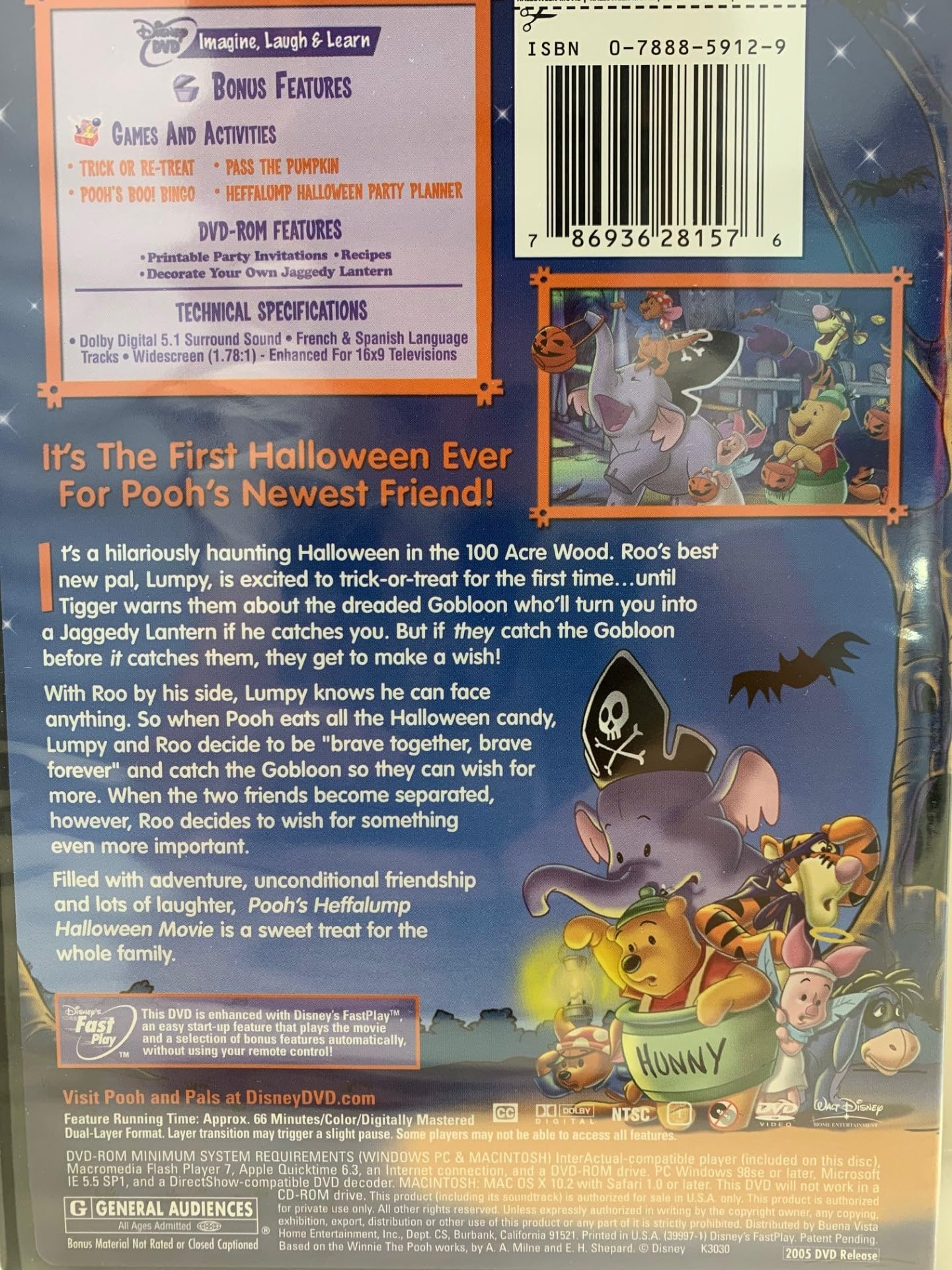 Pooh's Heffalump Halloween Movie [DVD] used book depot