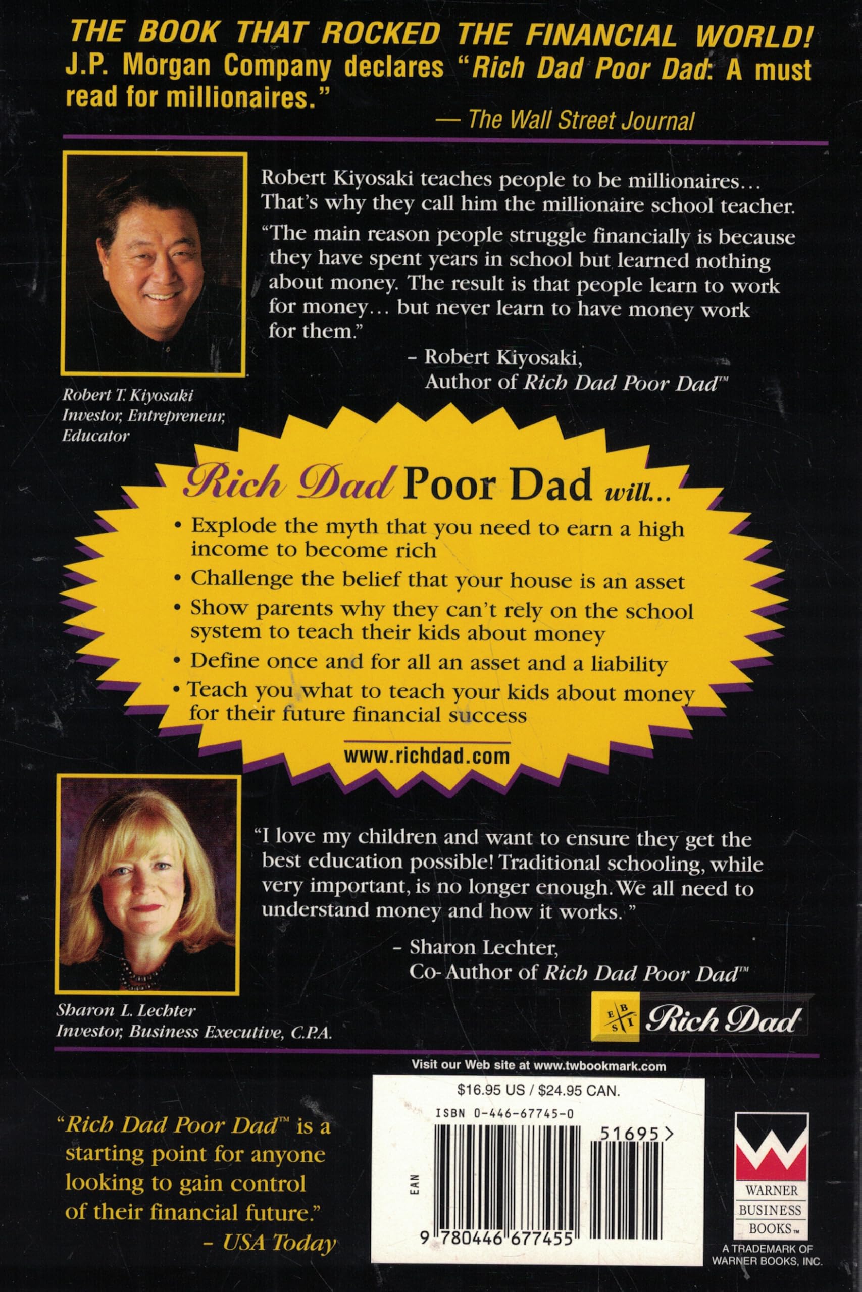 Rich Dad Poor Dad: What the Rich Teach Their Kids About Money - That the Poor and the Middle Class Do Not! used book depot