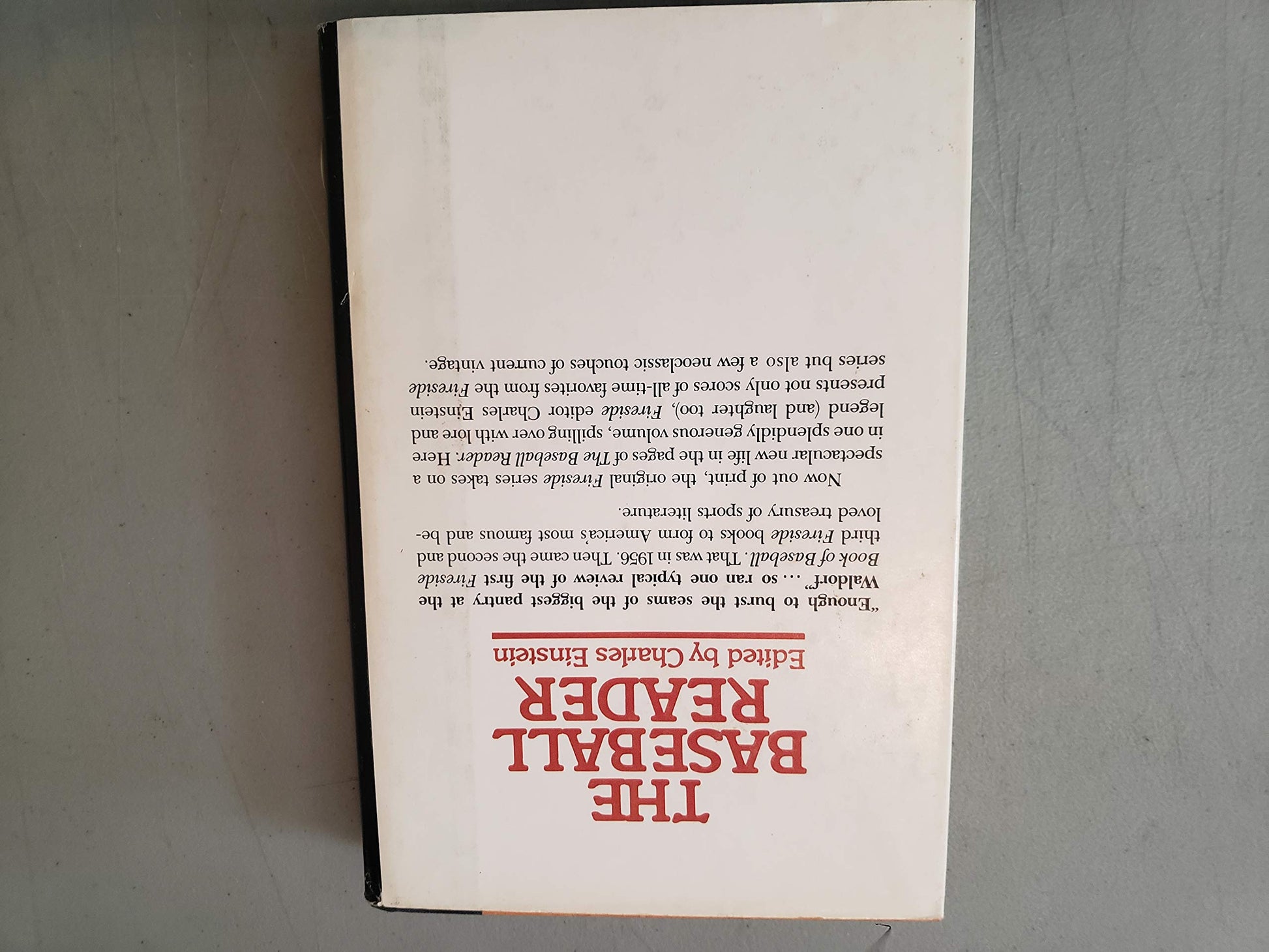 The Baseball reader: Favorites from the Fireside books of baseball used book depot
