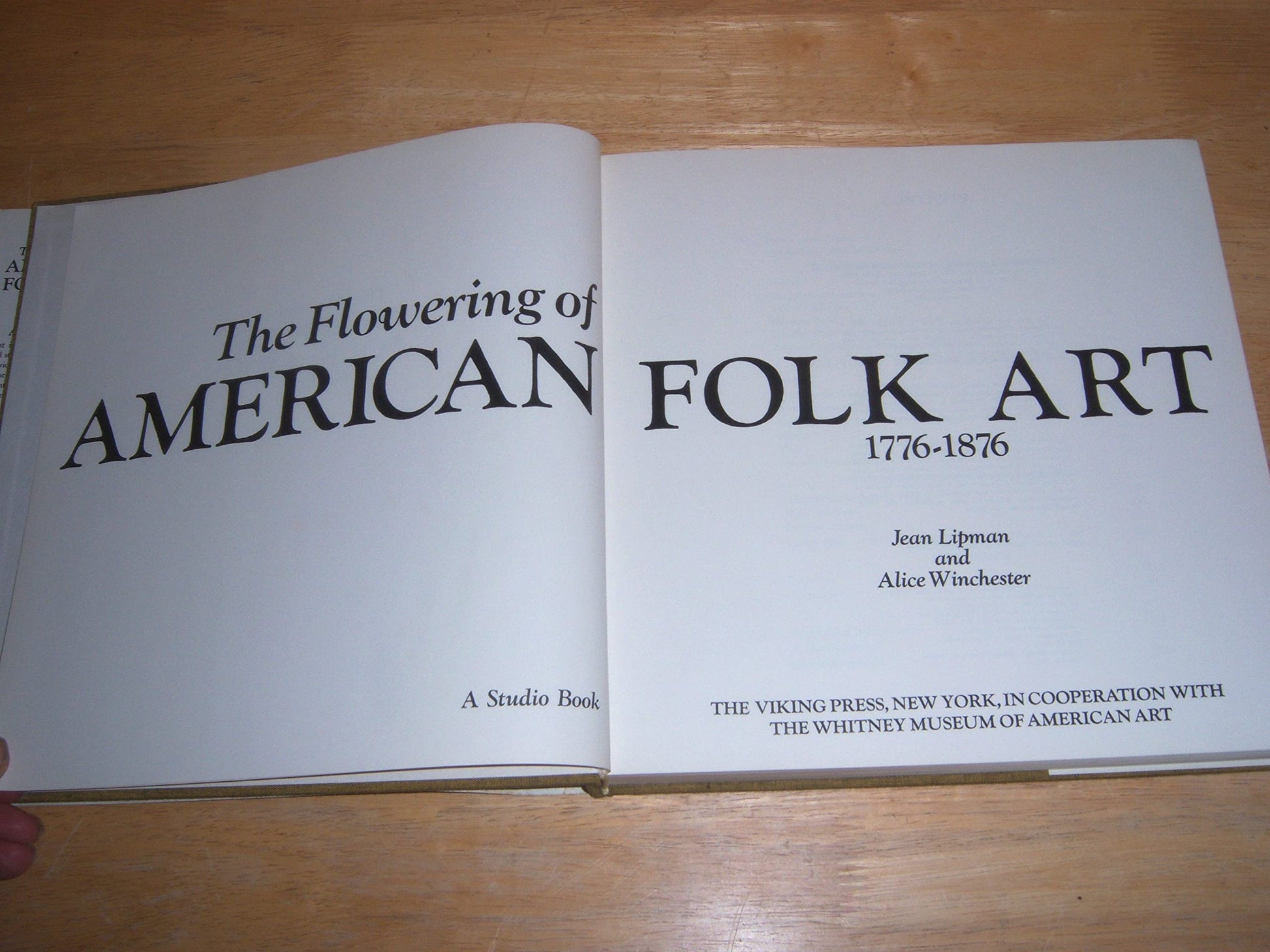 The Flowering of American Folk Art 1776-1876 used book depot