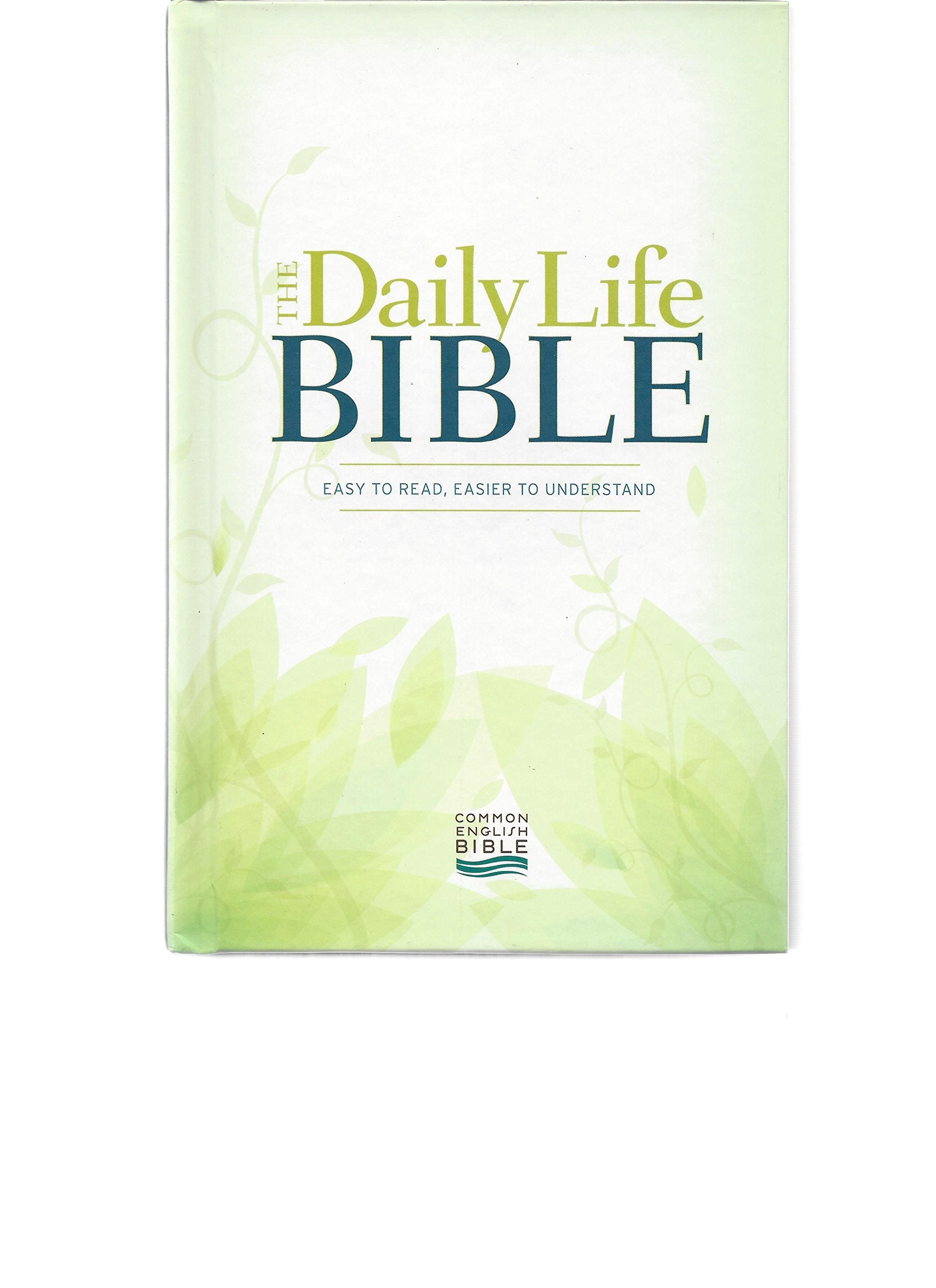 Daily Life Bible, Common English Bible, Easy to Read, Easier to Understand used book depot