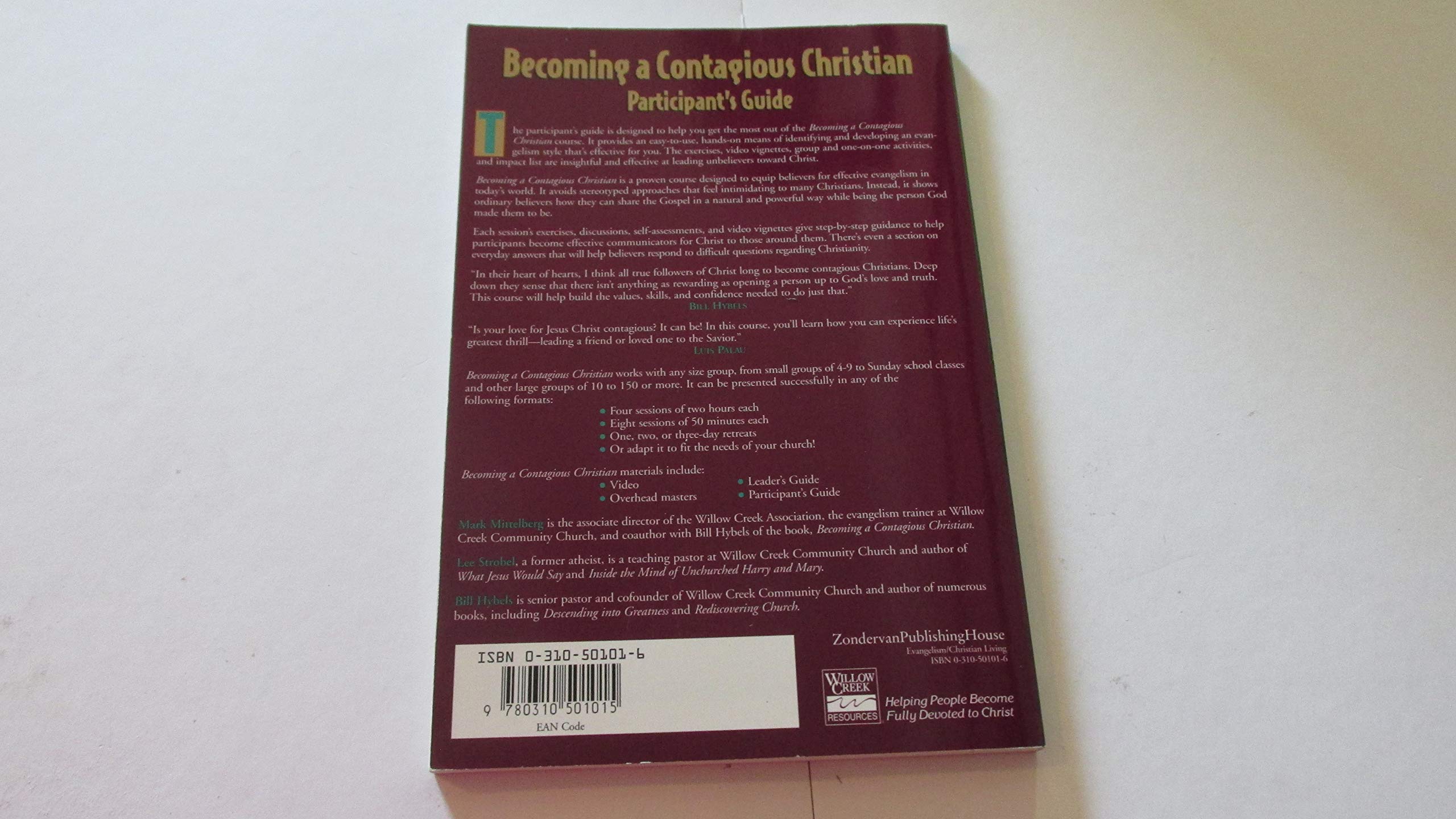 Becoming a Contagious Christian Participant's Guide used book depot