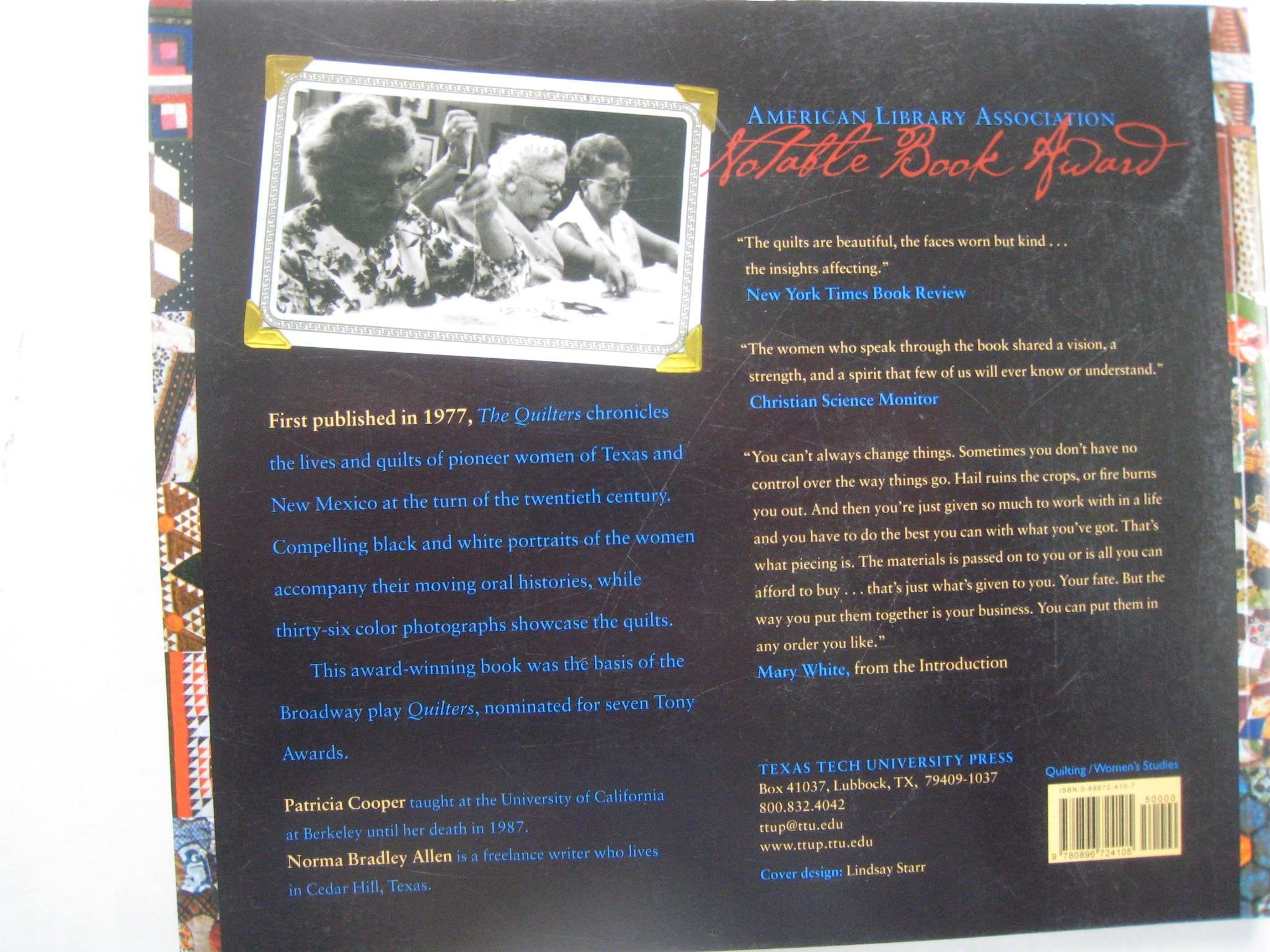 The Quilters: Women and Domestic Art, an Oral History used book depot