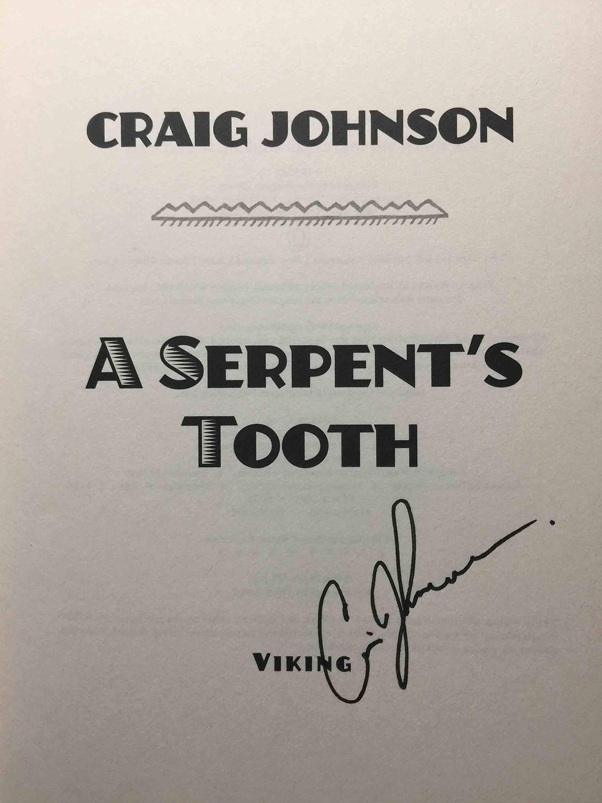 A Serpent's Tooth: A Walt Longmire Mystery (A Longmire Mystery) used book depot