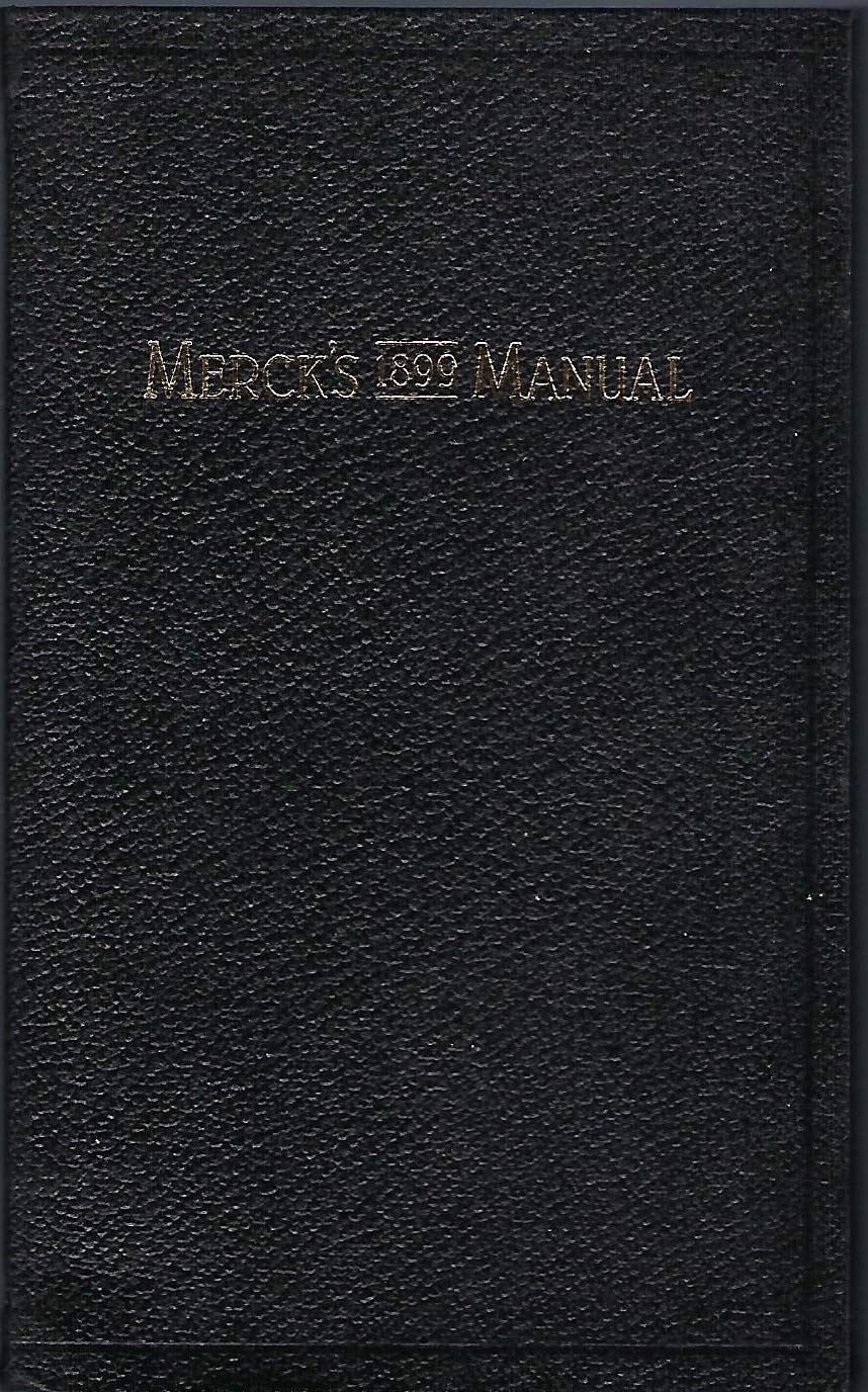 Merck's 1899 Manual used book depot