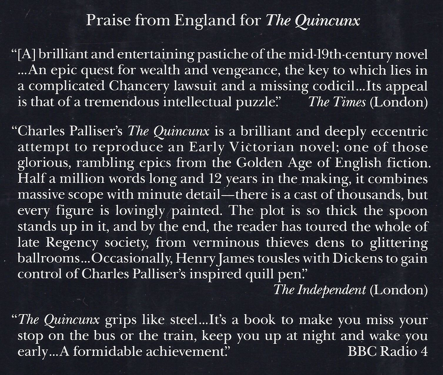 The Quincunx used book depot