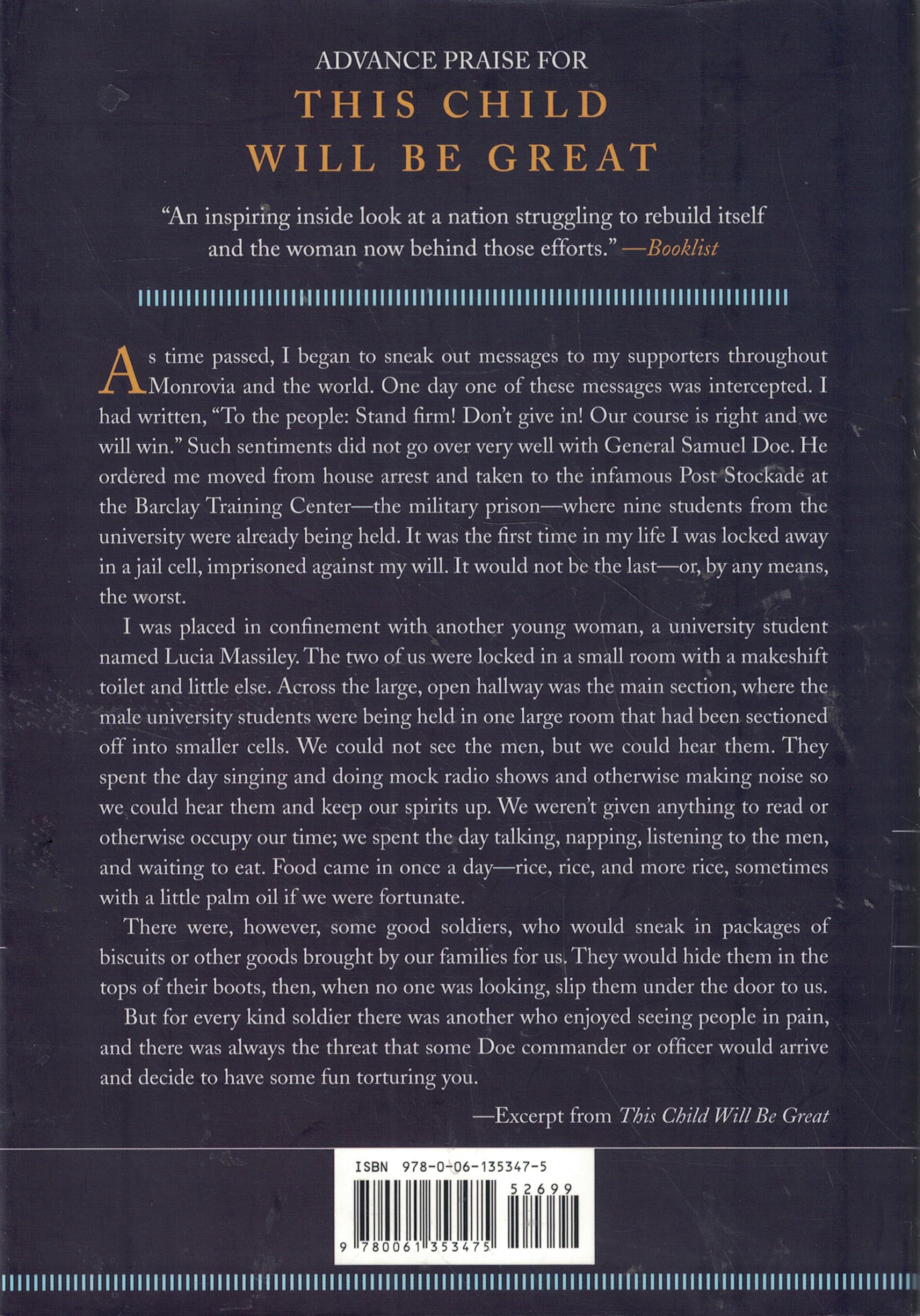 This Child Will Be Great: Memoir of a Remarkable Life by Africa's First Woman President used book depot