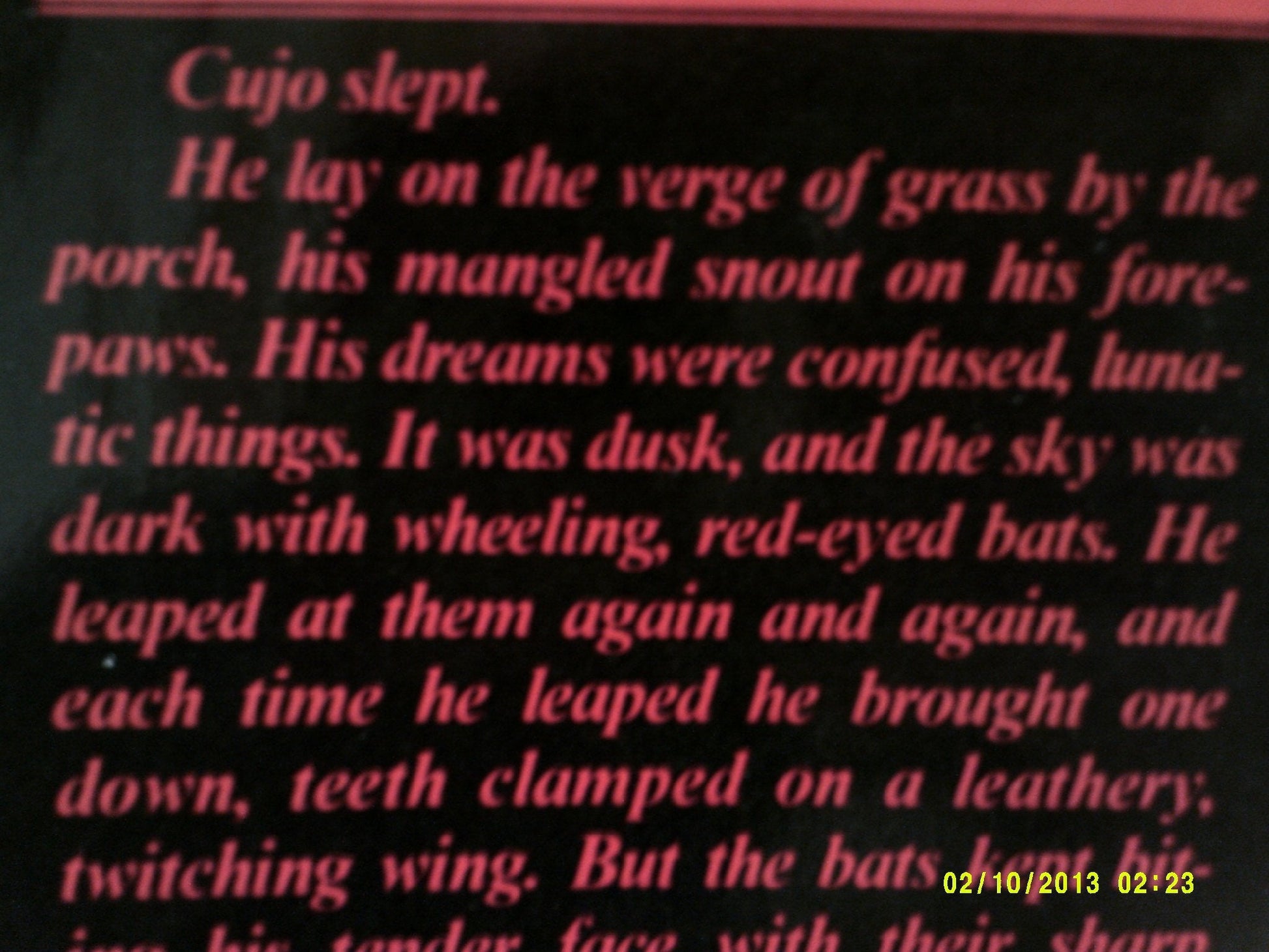 Cujo used book depot