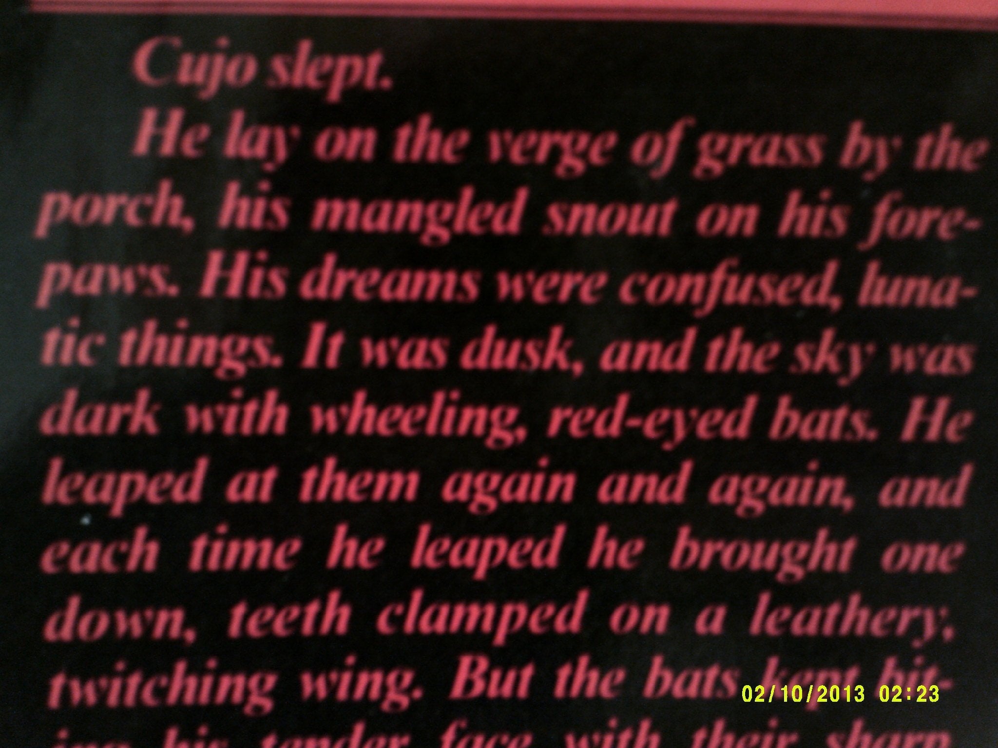 Cujo used book depot
