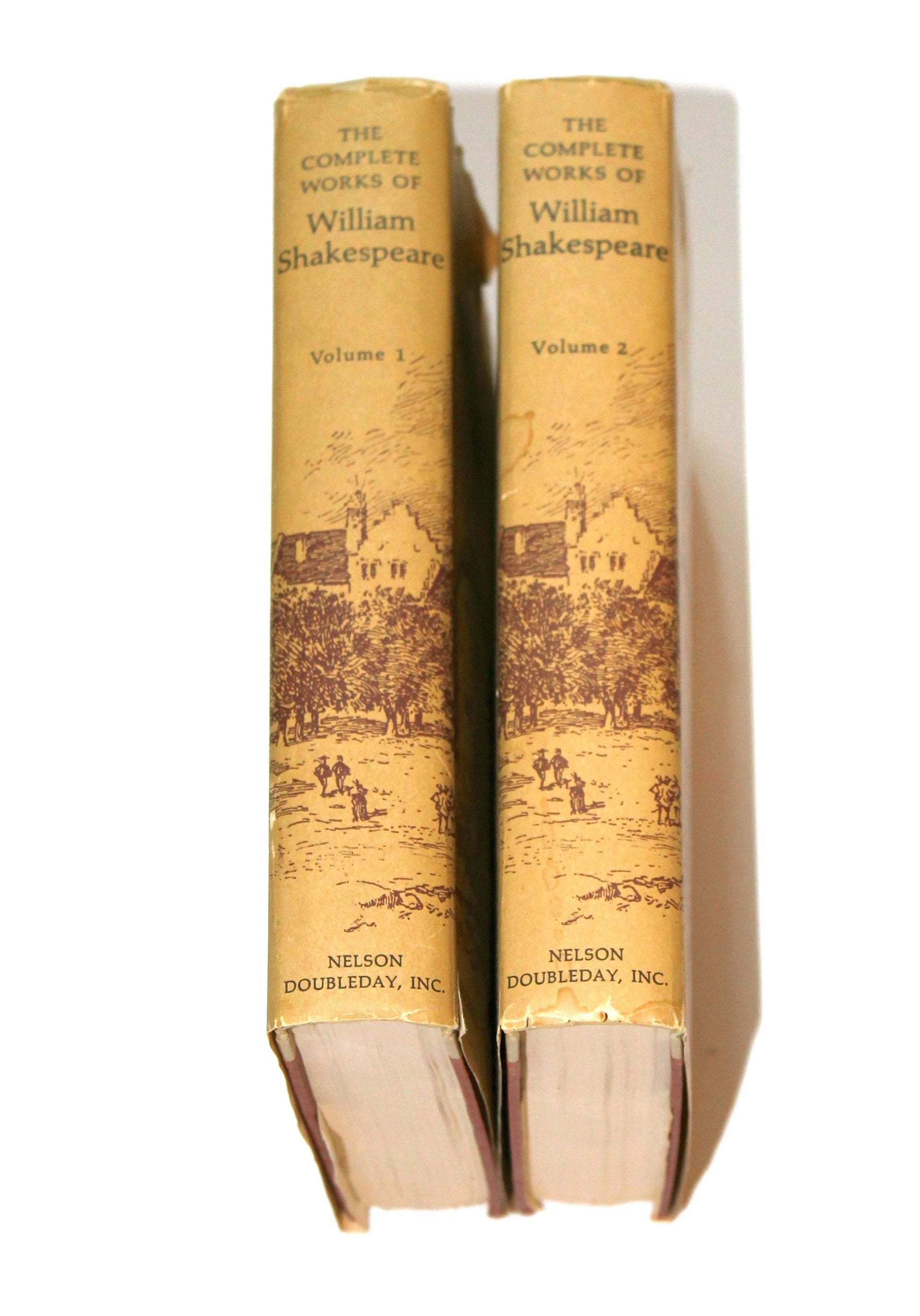 The Complete Works of William Shakespeare: All the Plays, All The Poems (2 Volumes) used book depot