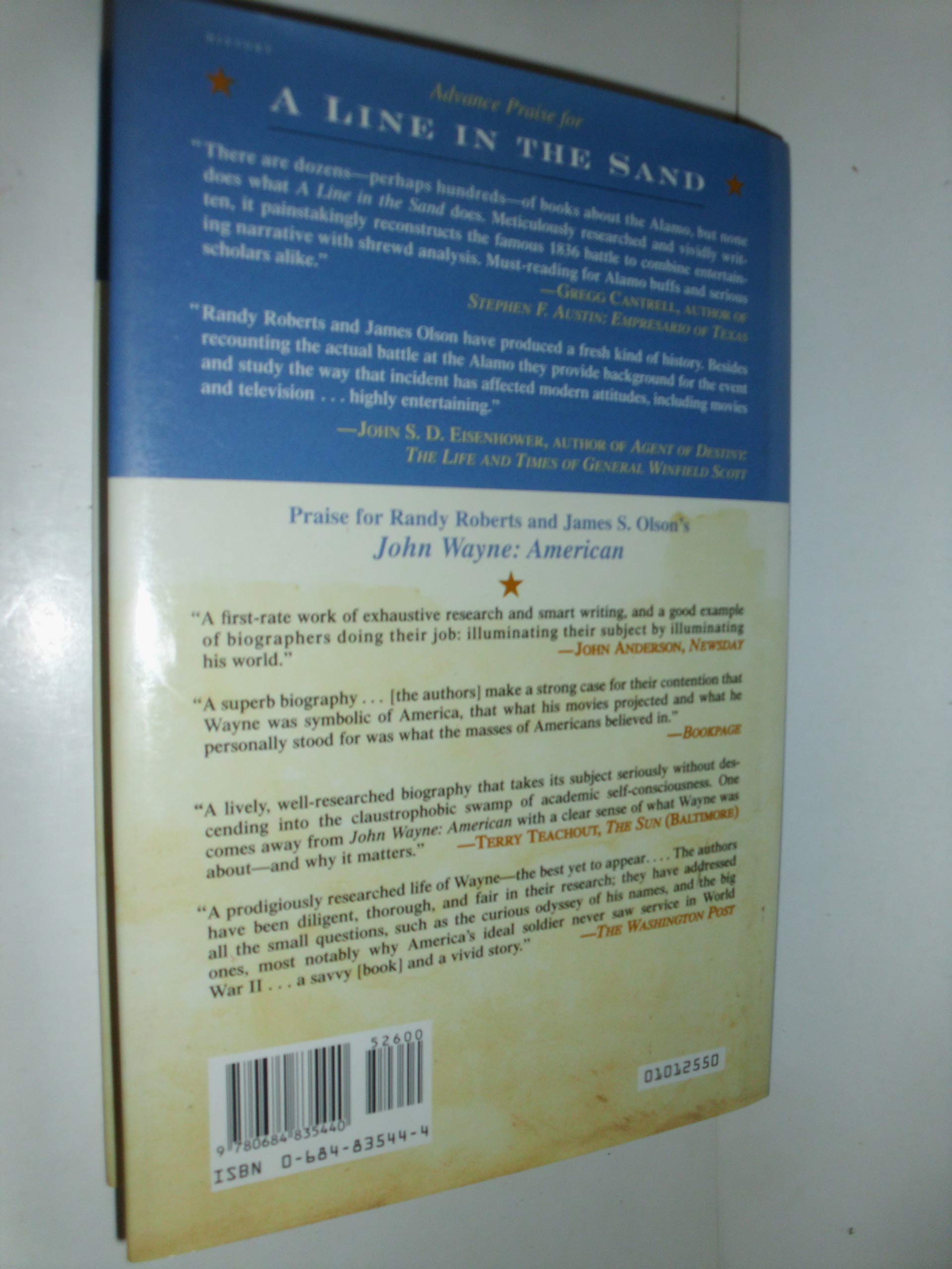 A Line In The Sand: The Alamo in Blood and Memory used book depot