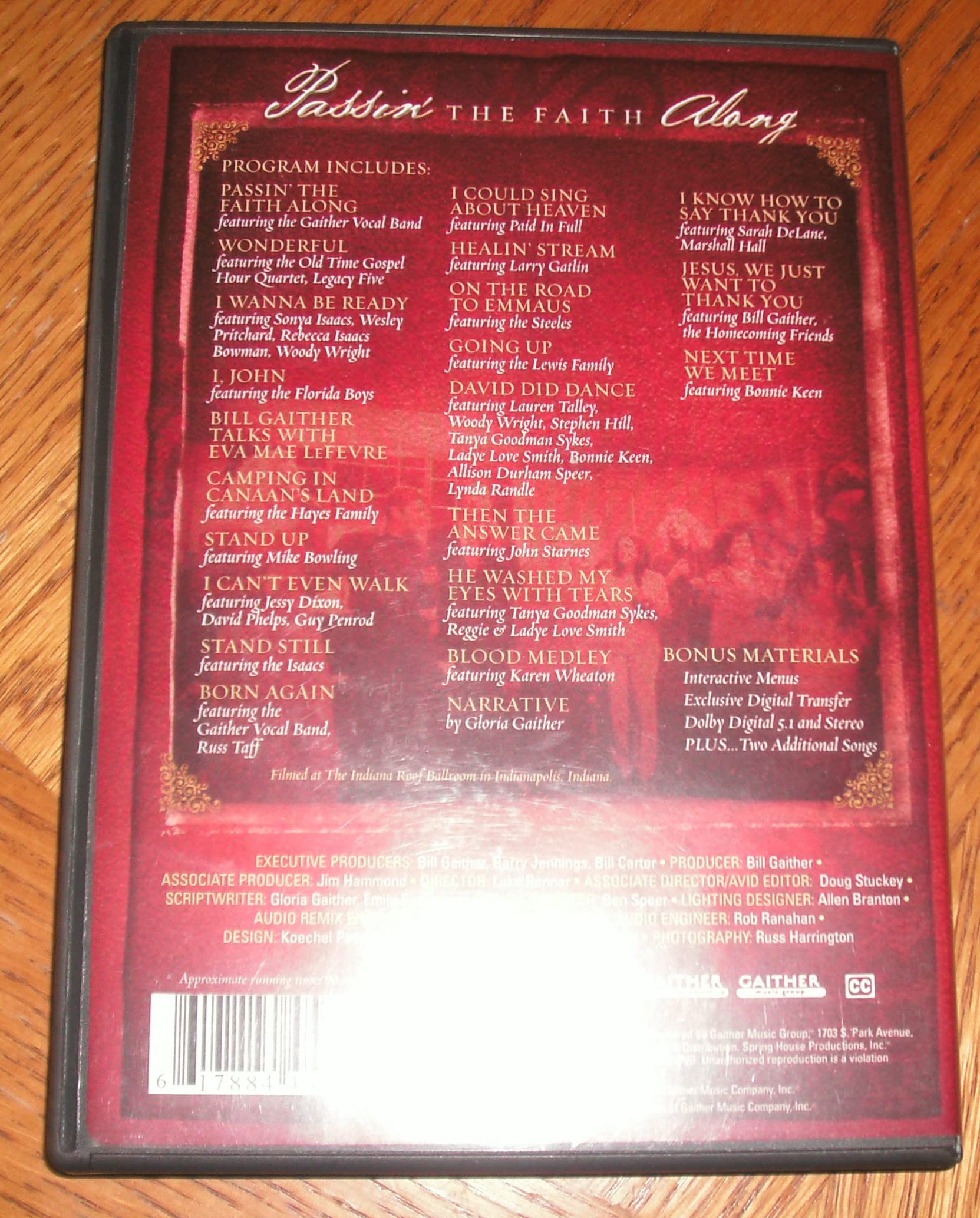 Bill & Gloria Gaither and Their Homecoming Friends: Passin' the Faith Along [DVD] used book depot