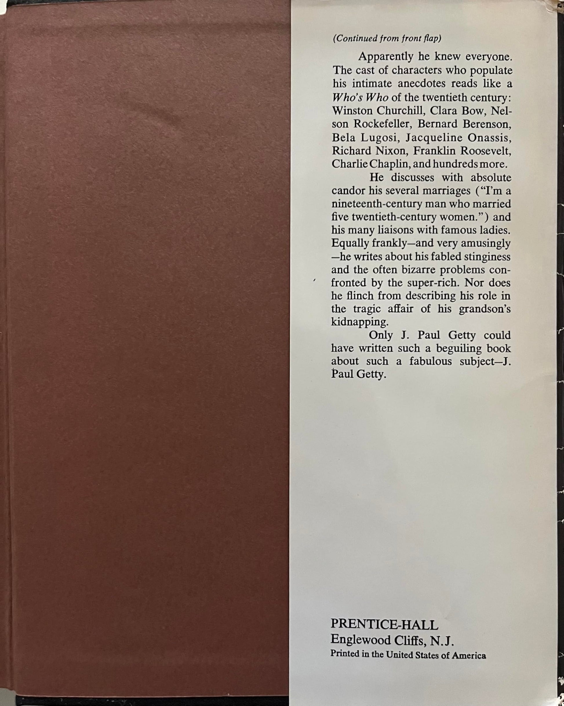 As I see it: The autobiography of J. Paul Getty used book depot