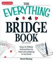 The Everything Bridge Book: Easy-to-follow instructions to have you playing in no time! cover with cards and pen.