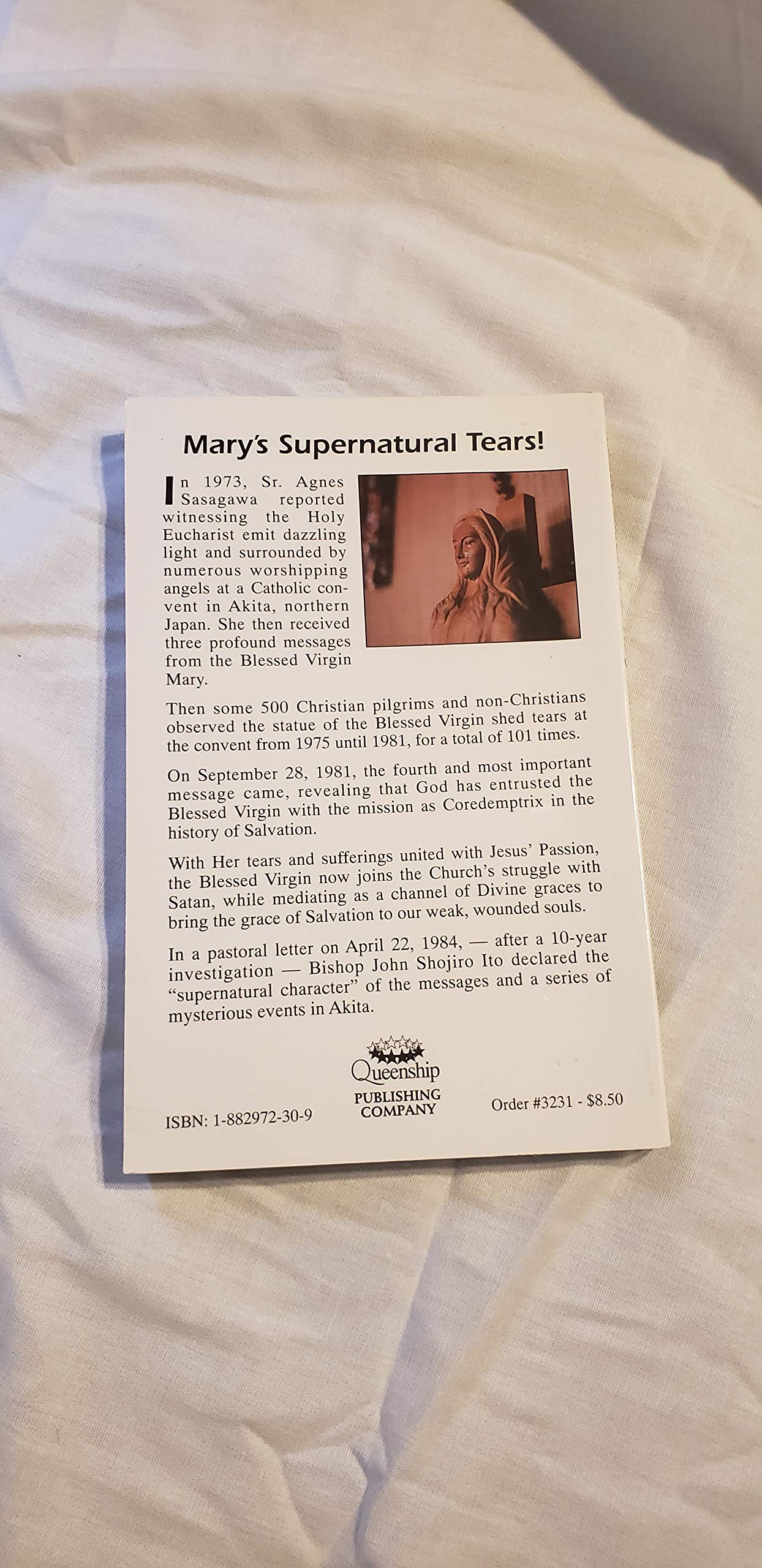 Akita: Mother of God as CoRedemptrix used book depot