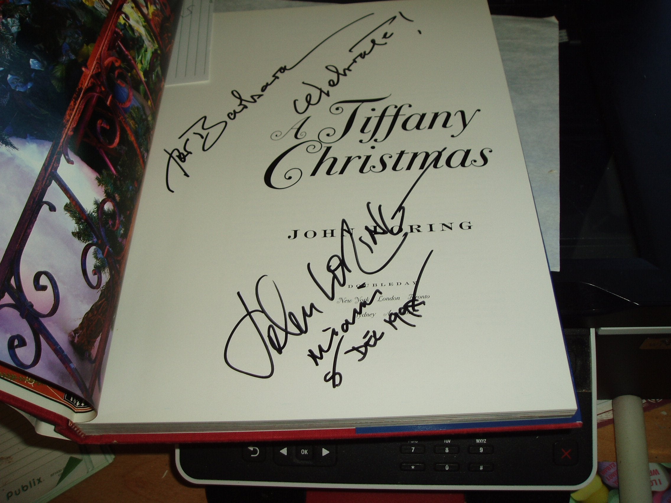 Tiffany Christmas used book depot