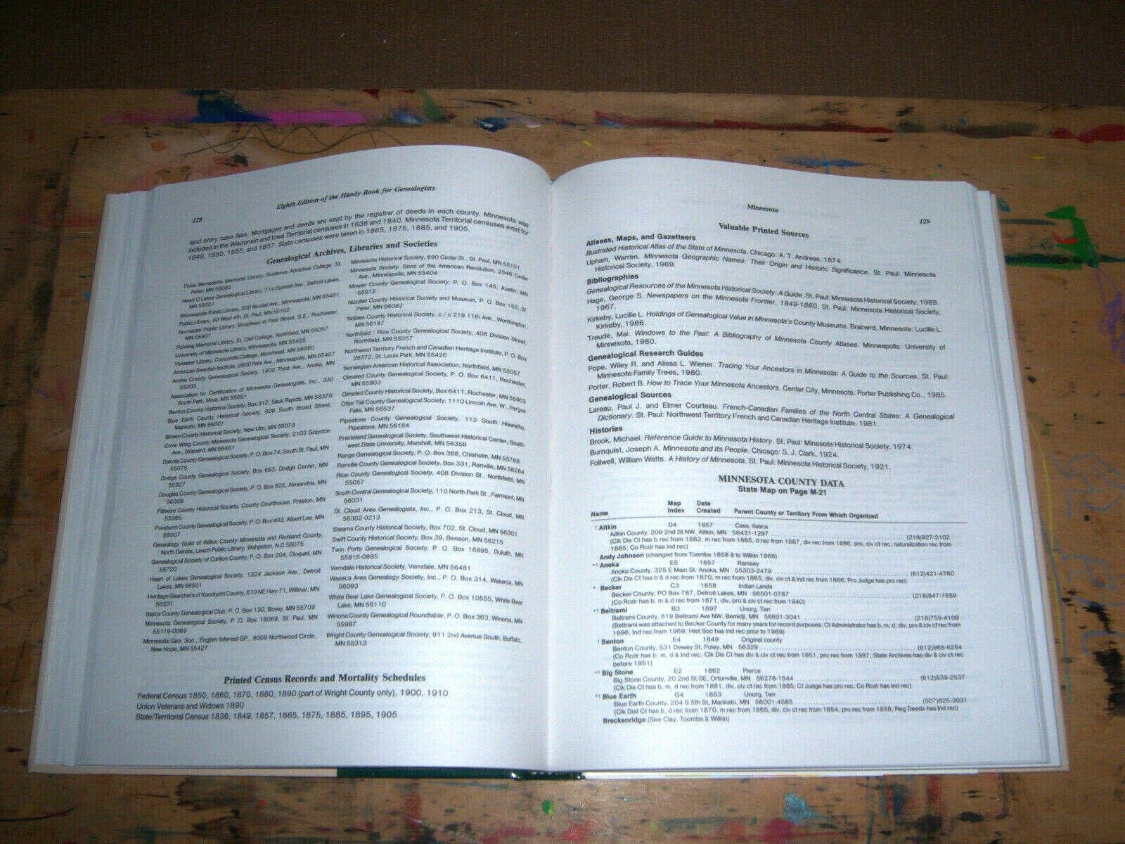 The Handy Book for Genealogists-United States of America-Eighth Edition used book depot