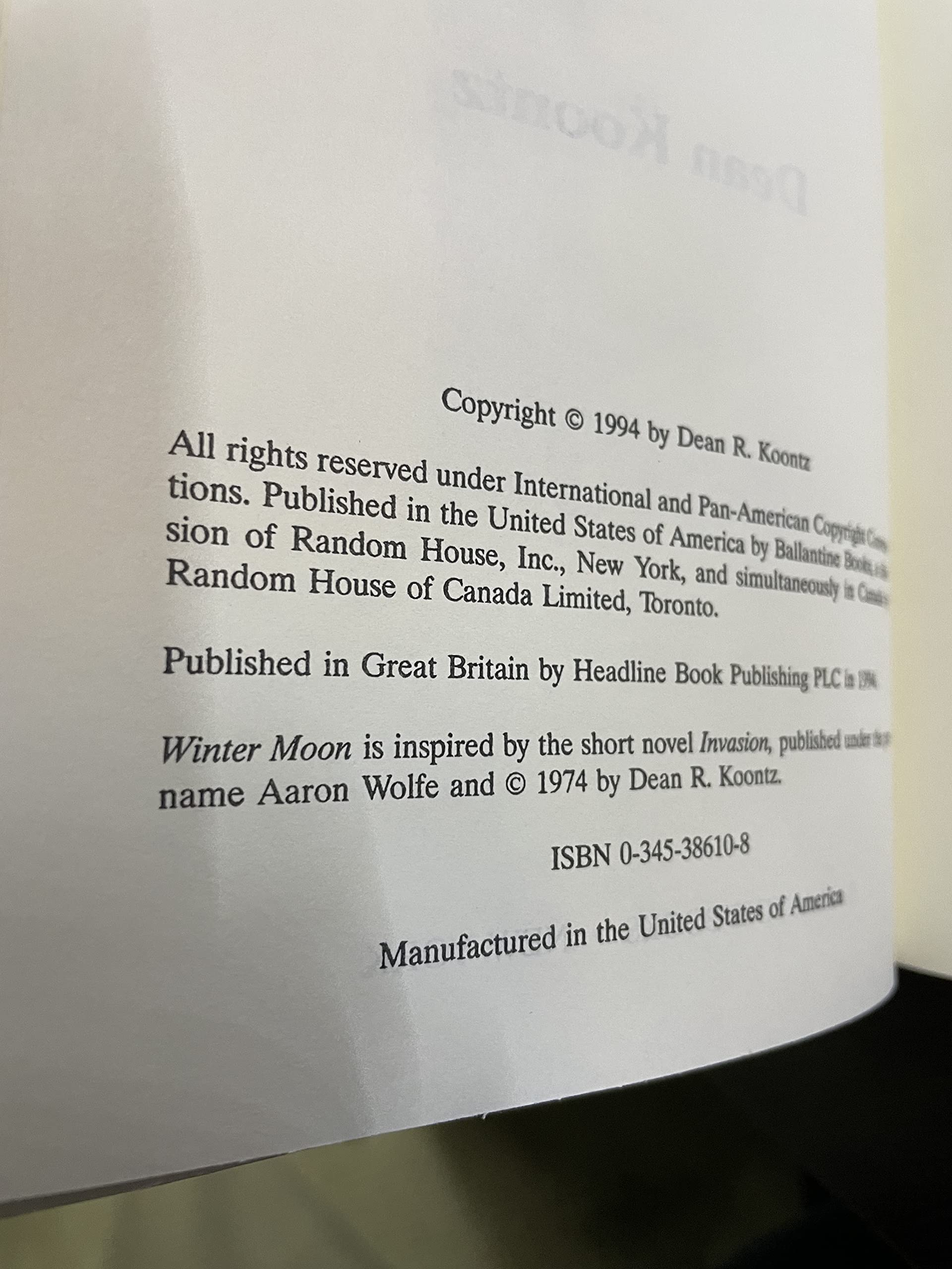 Winter Moon used book depot