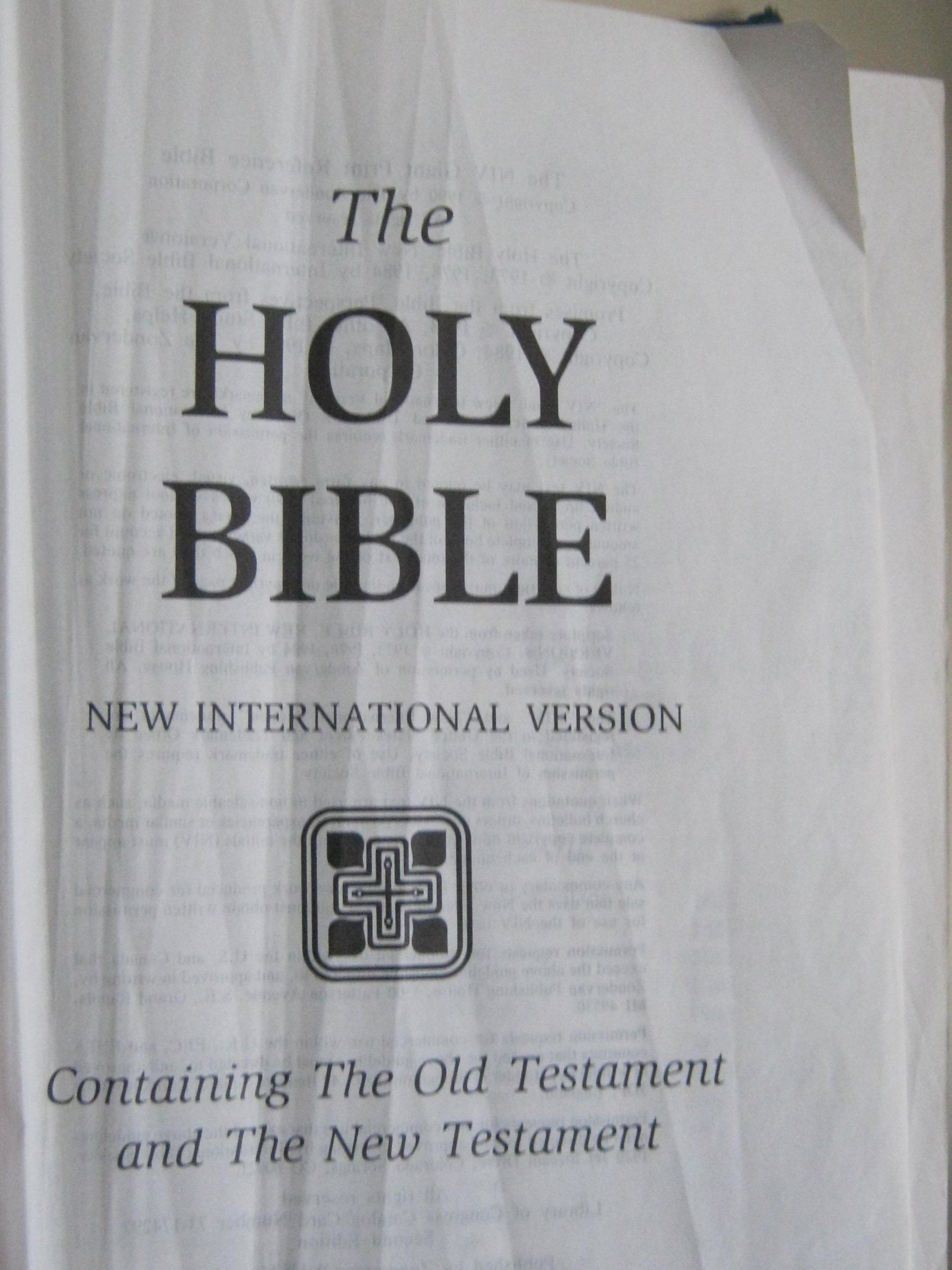 NIV Giant Print Reference Bible used book depot