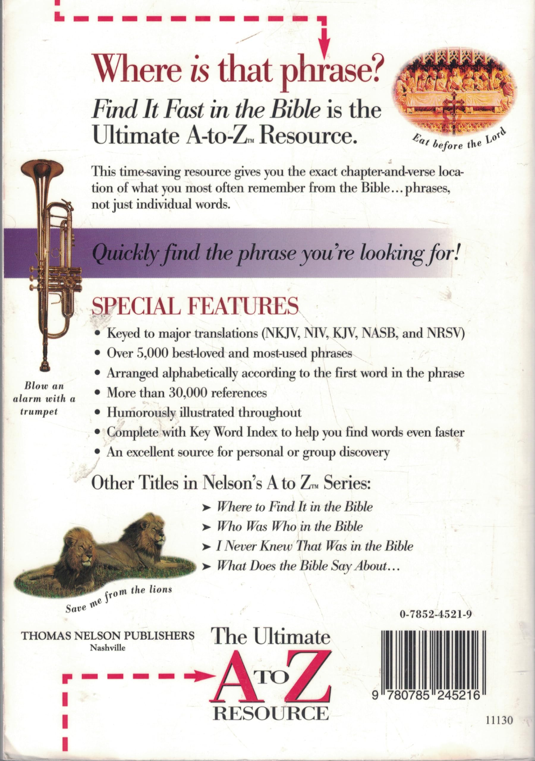 Find It Fast In The Bible: The Ultimate A To Z Resource used book depot