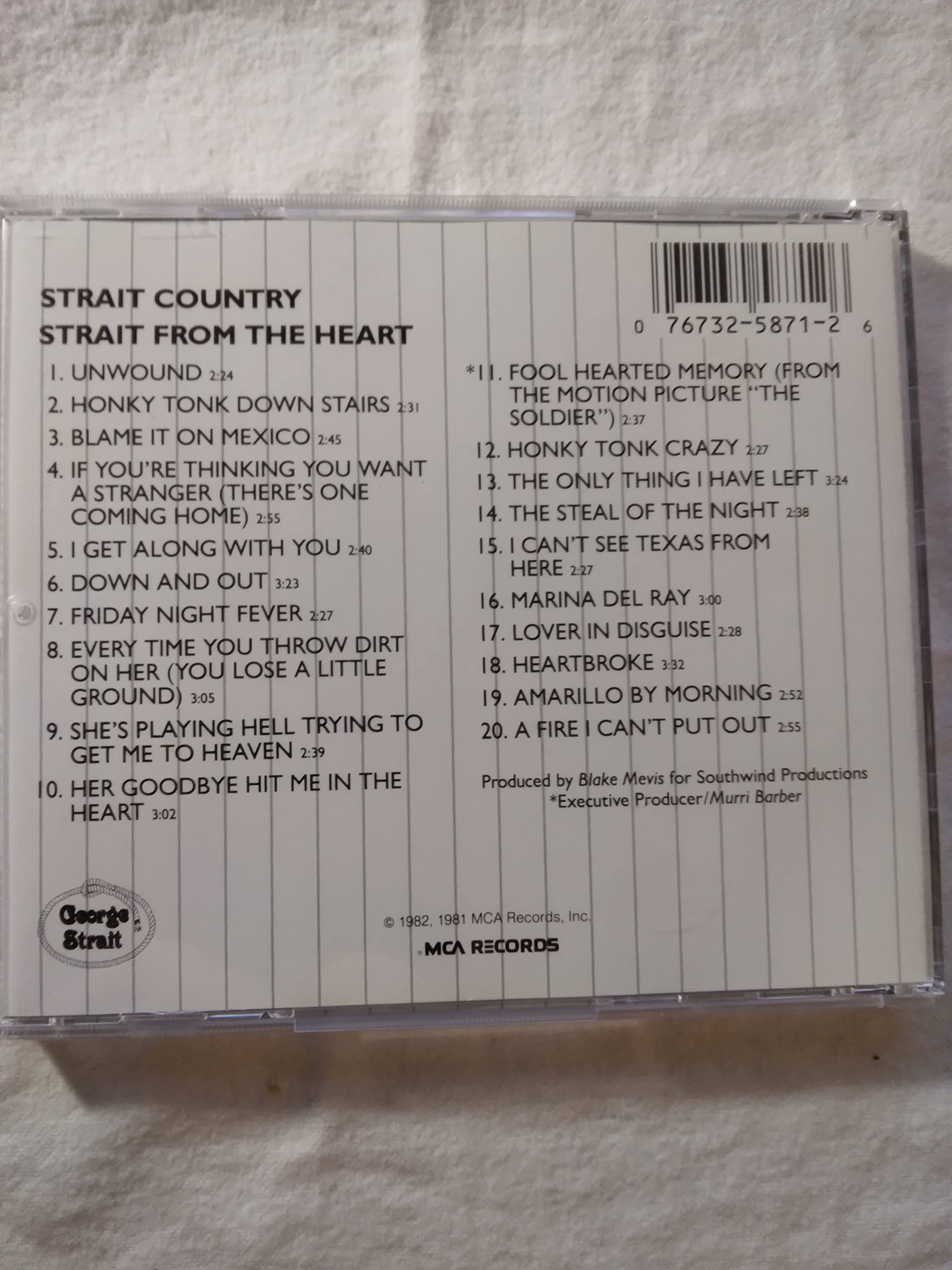 Strait Country & Strait From the Heart used book depot