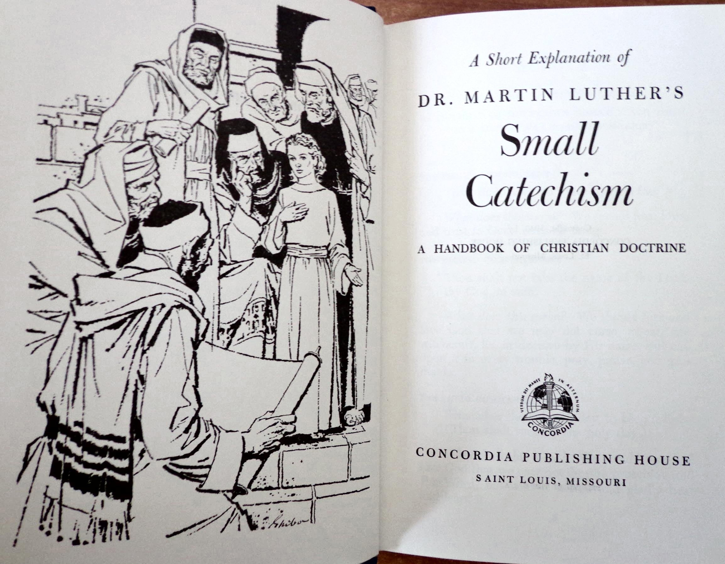 Luther's Small Catechism (A Short Explanation of Dr. Martin Luther's Small Catechism - A Handbook of Christian Doctrine) used book depot