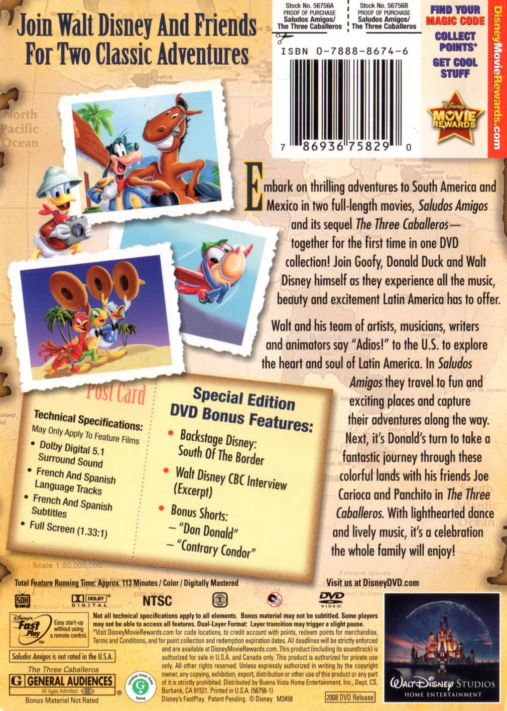 Saludos Amigos / Three Caballeros used book depot