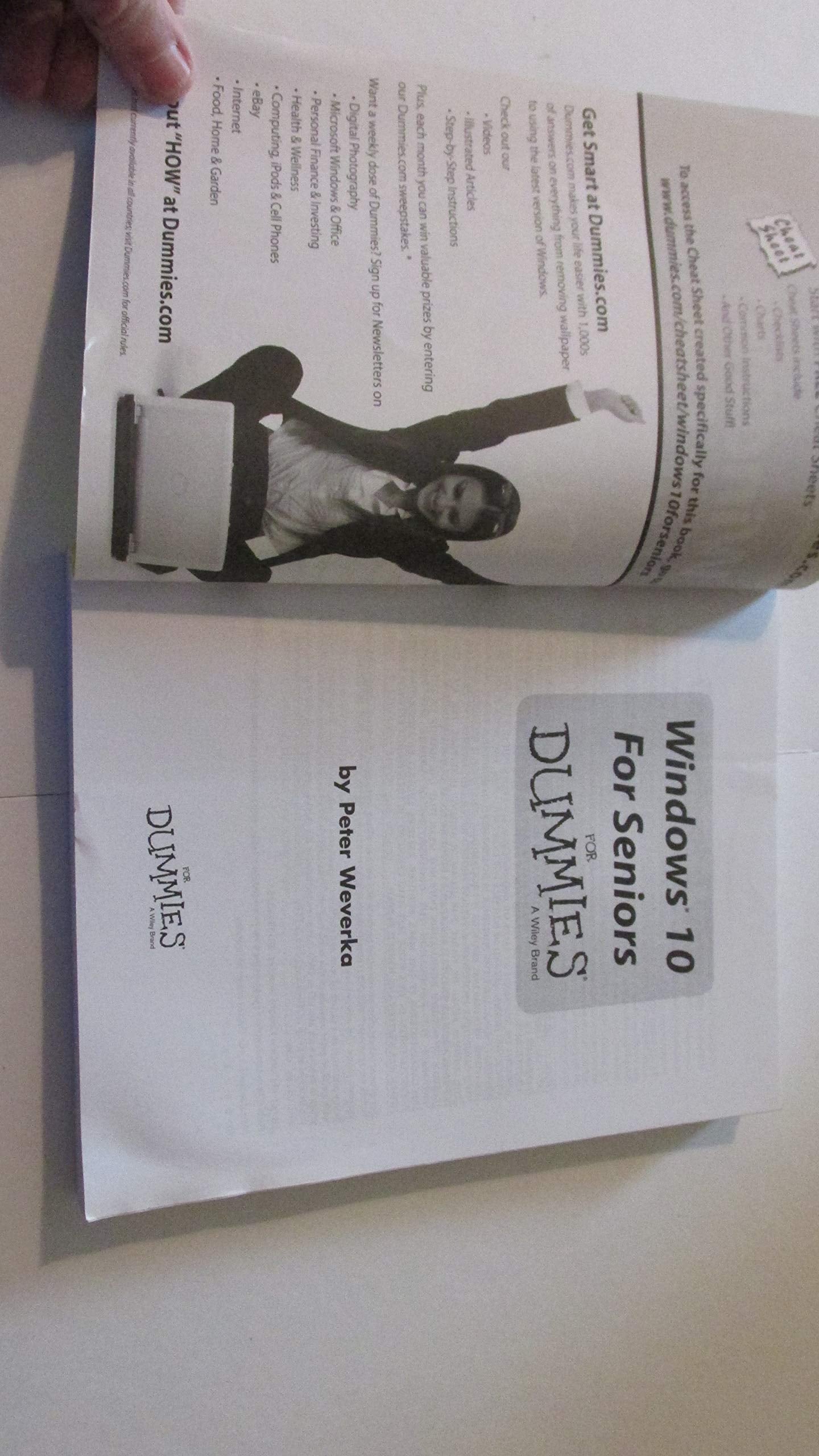 Windows 10 for Seniors for Dummies used book depot