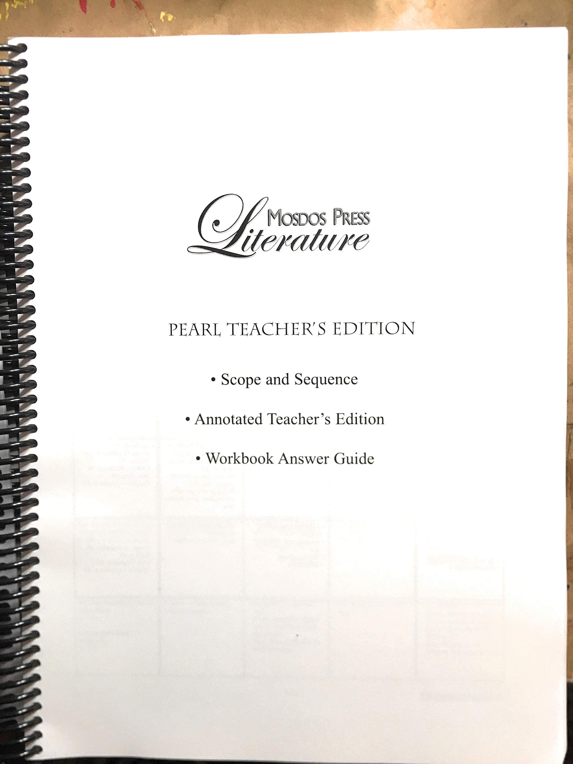 Mosdos Press Literature, Part 2: Pearl, Teacher's Annotated Edition