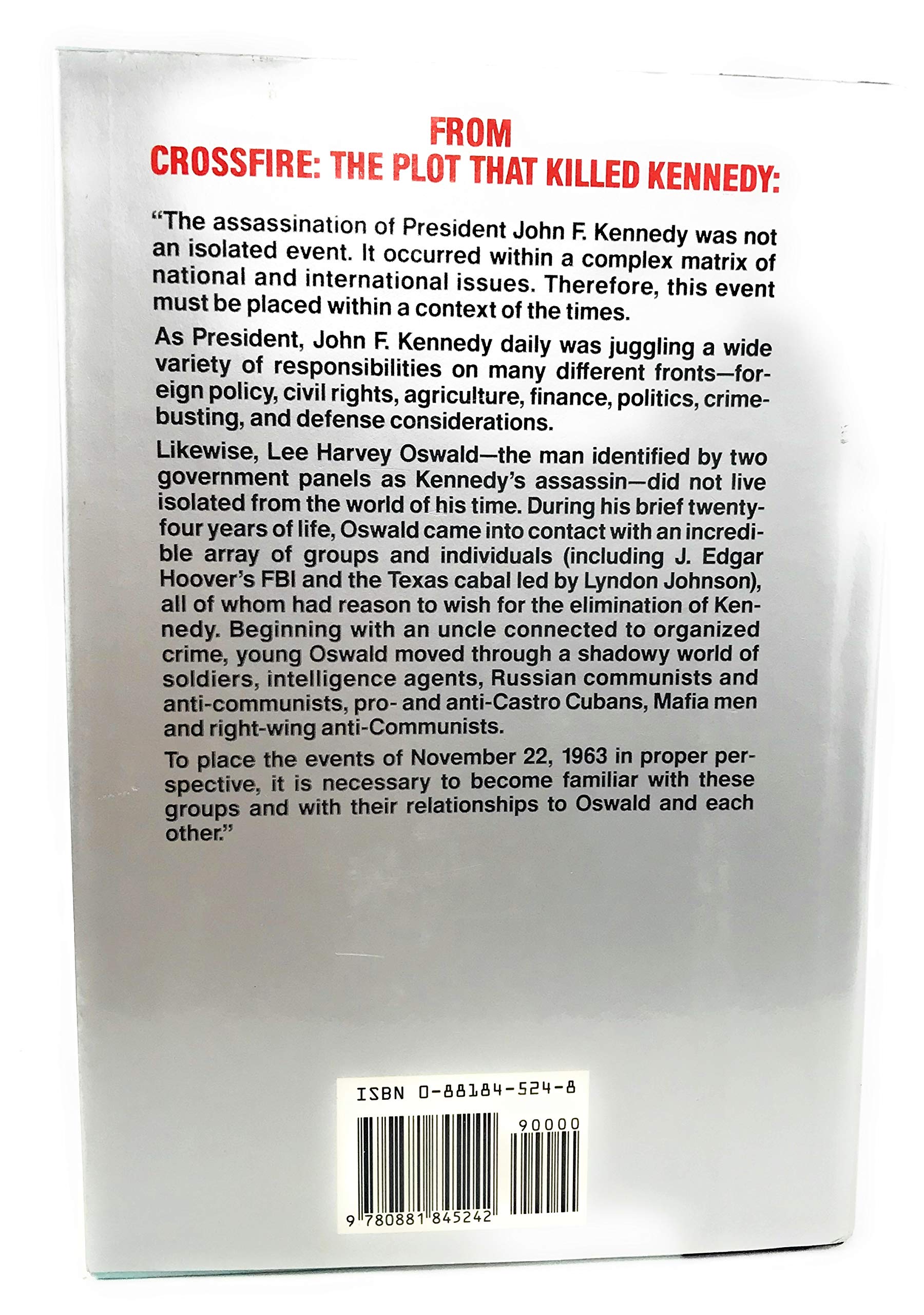 Crossfire: The Plot That Killed Kennedy used book depot