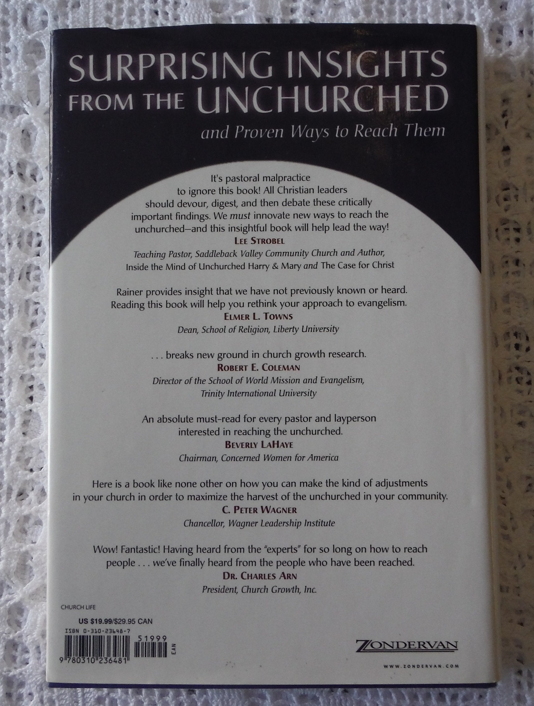Surprising Insights from the Unchurched and Proven Ways to Reach Them used book depot