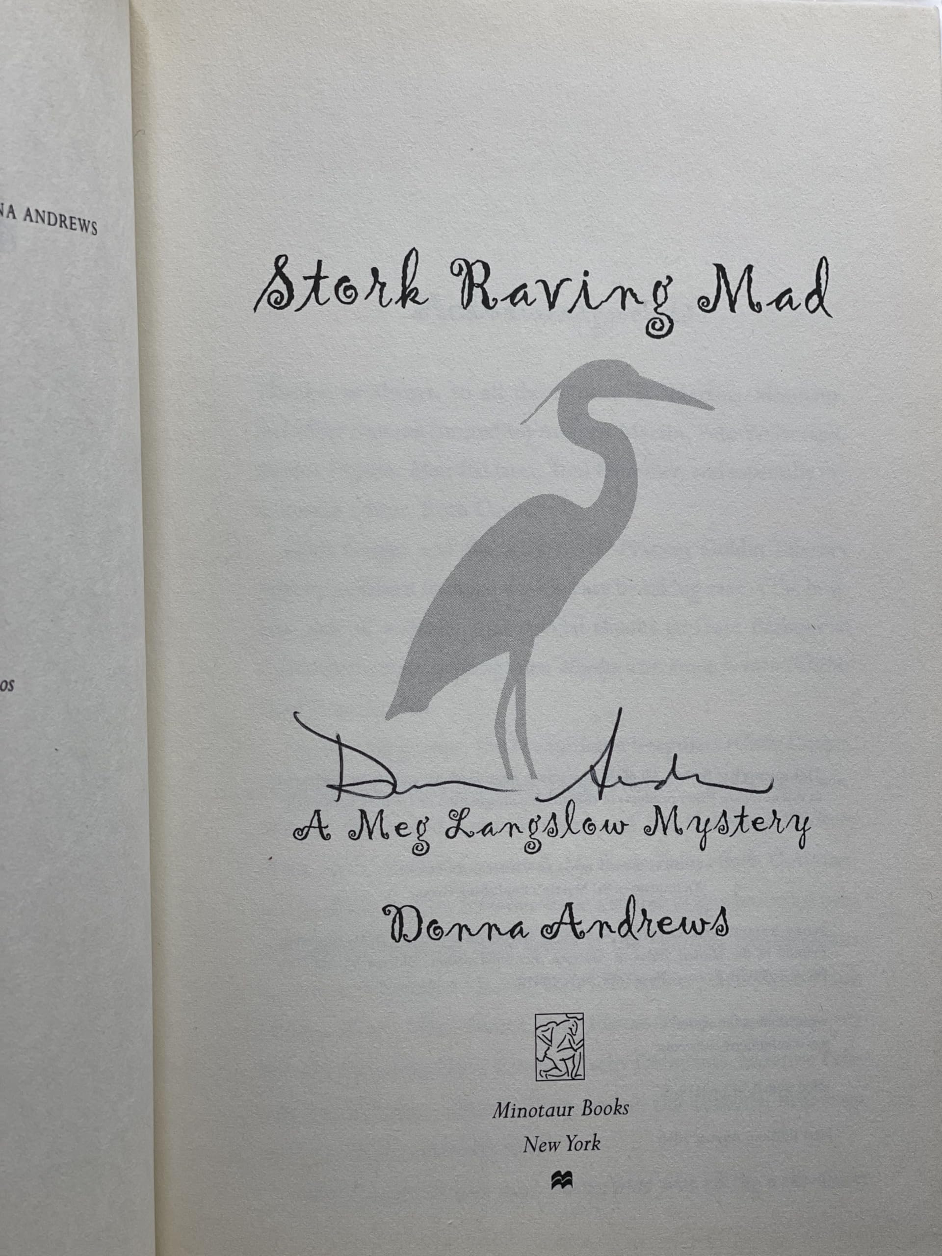 Stork Raving Mad: A Meg Langslow Mystery (Meg Langslow Mysteries) used book depot