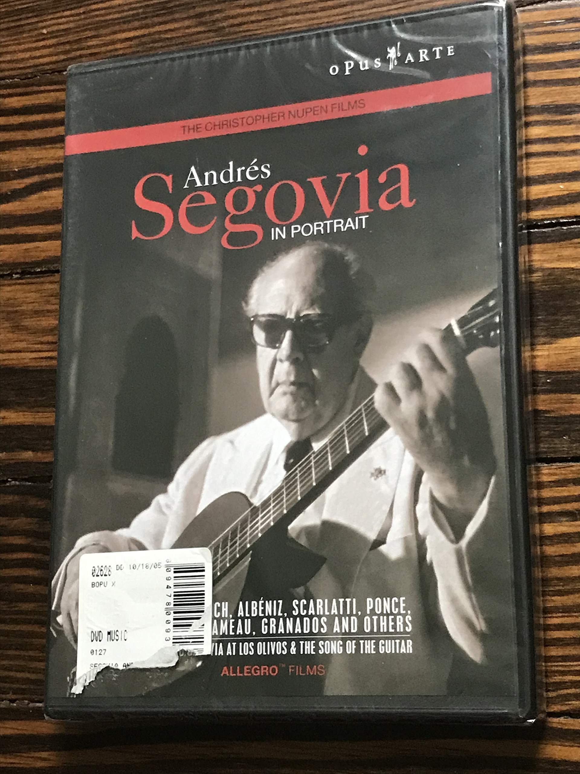 Andres Segovia: In Portrait [DVD] used book depot