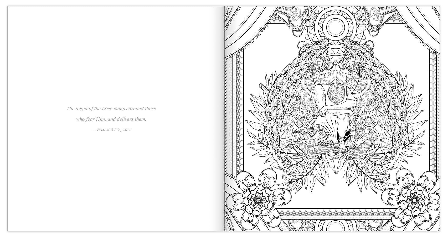 Scenes from Heaven Adult Coloring Book: Beautiful Imageries of Angels and Eternity used book depot