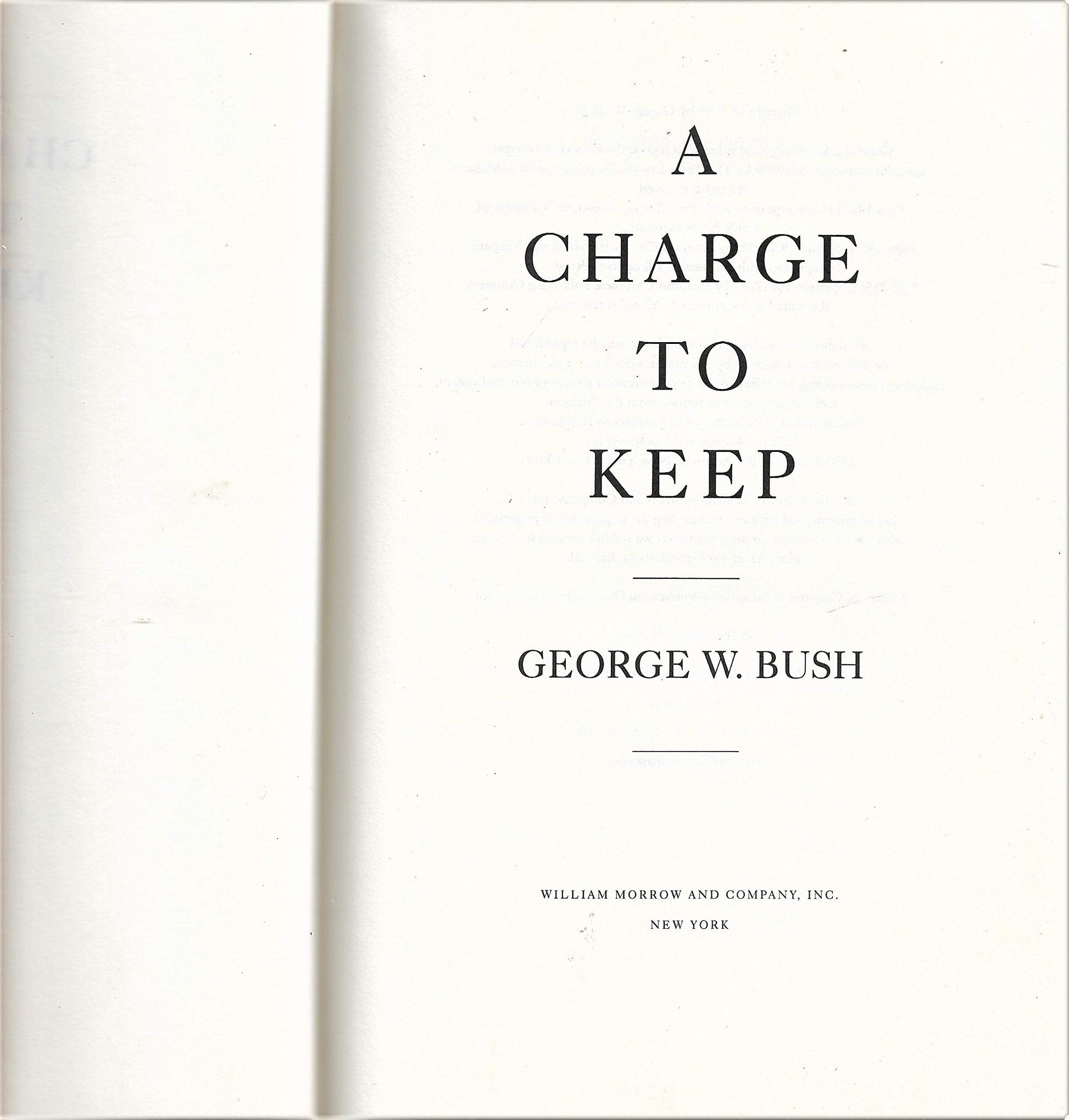 A Charge to Keep used book depot