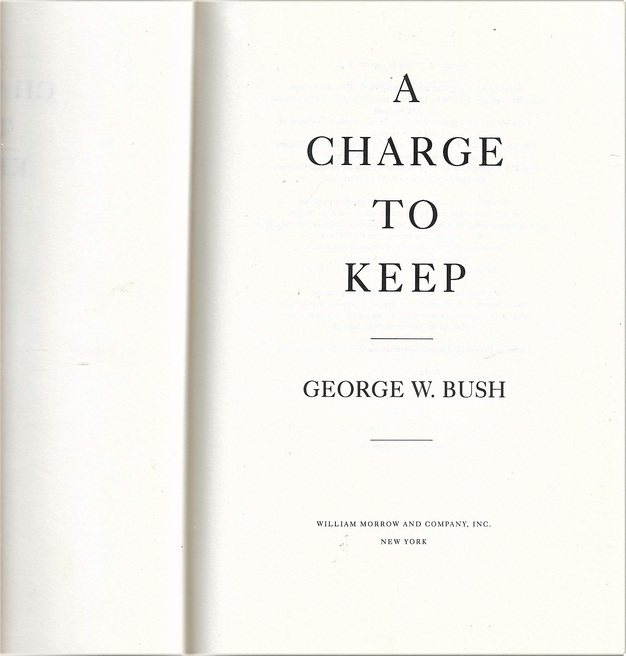 A Charge to Keep used book depot
