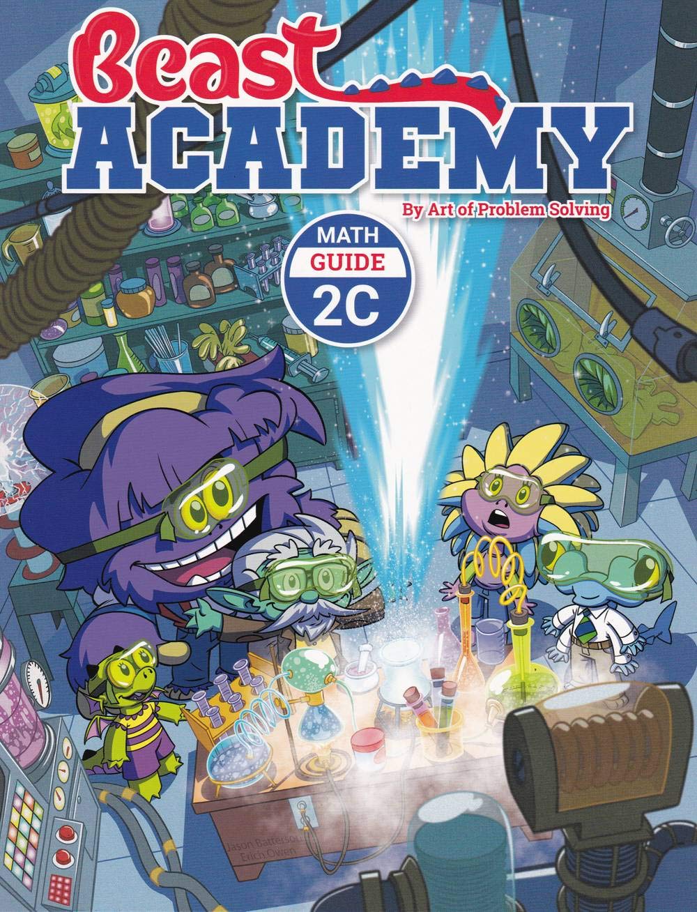 Art of Problem Solving Beast Academy 2A and 2B and 2C and 2D Guide and Practice 8-Book Set used book depot