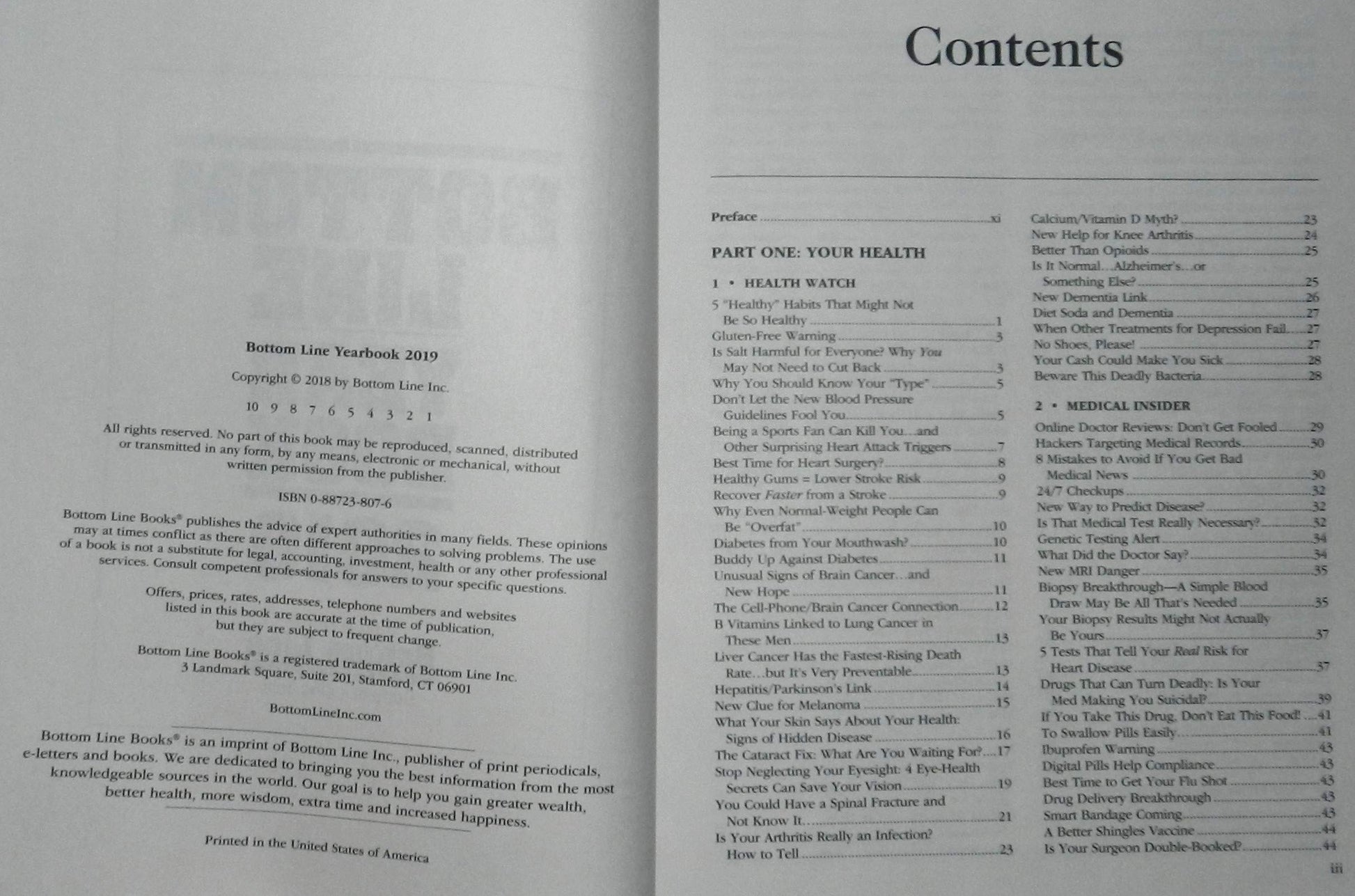 Bottom Line Year Book 2019 used book depot
